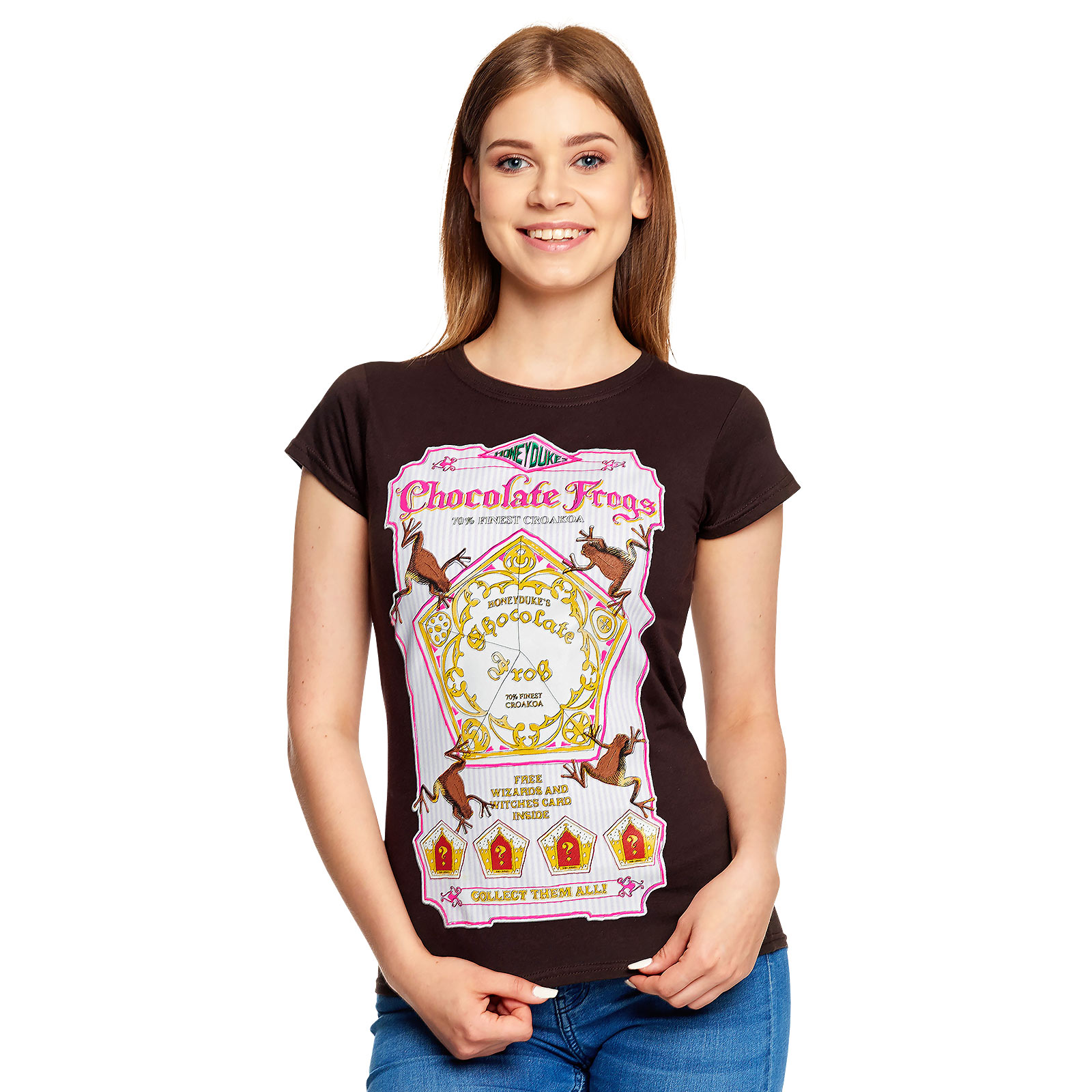 Harry Potter - Honeydukes Chocolade Kikker Dames T-shirt Bruin
