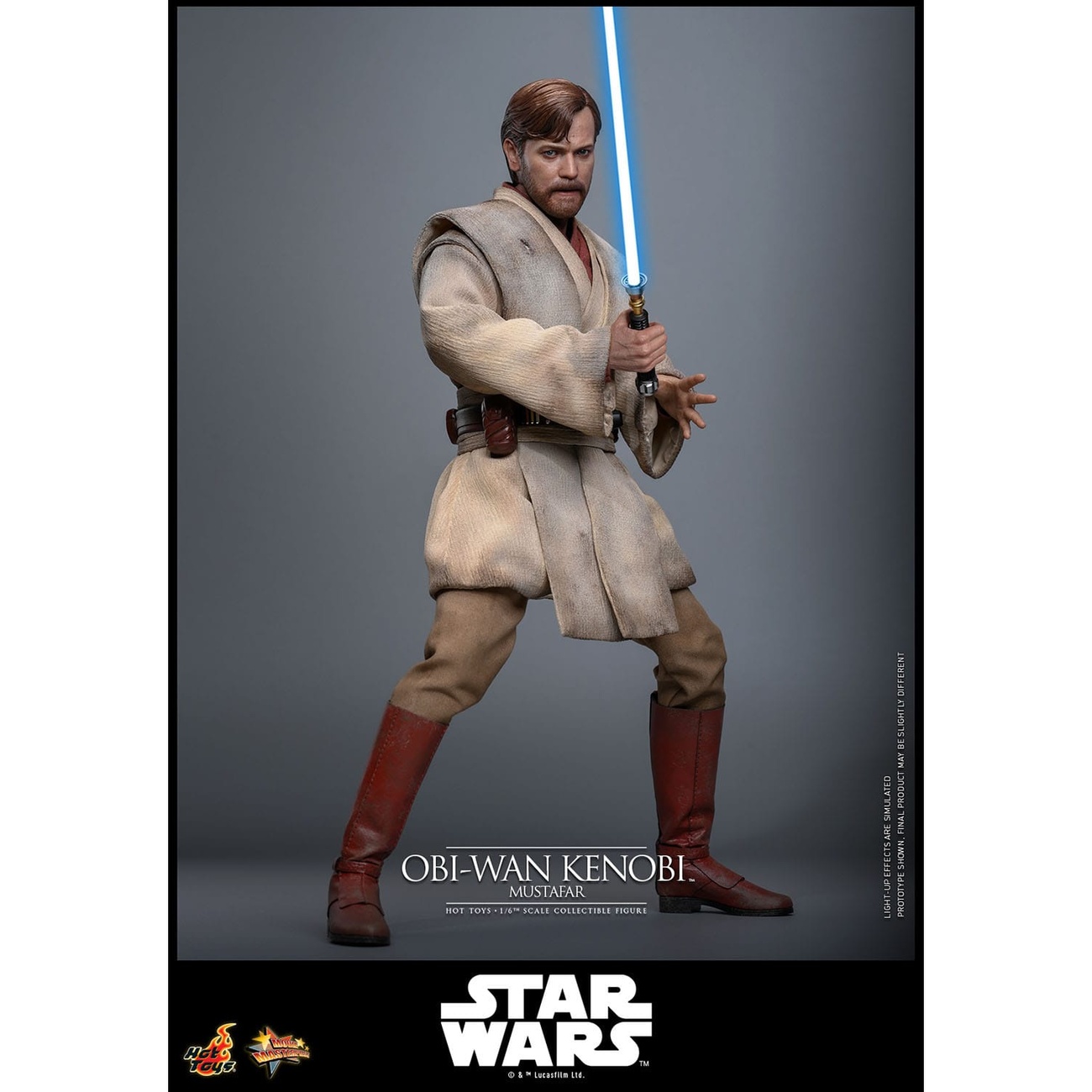 Star Wars Episodio III: La venganza de los Sith – Obi-Wan Kenobi (Mustafar) figura de acción Masterpiece 1:6