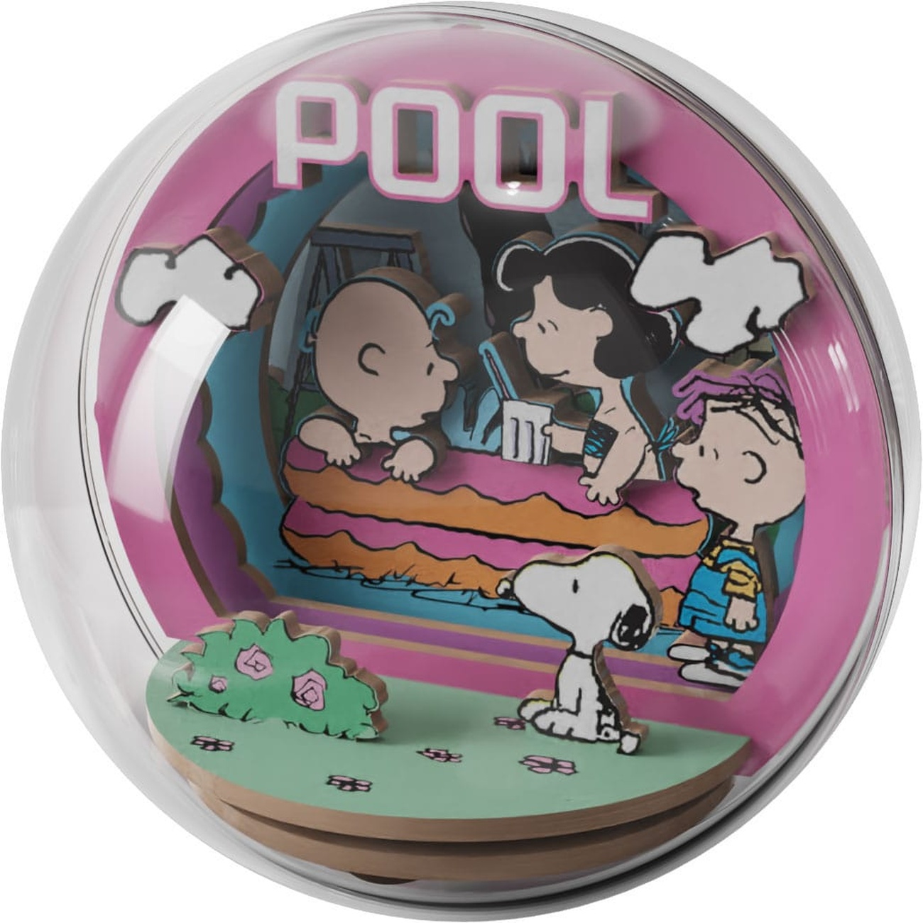 The Peanuts Puremind Maqueta Wooden Theater Globe Cool Pool