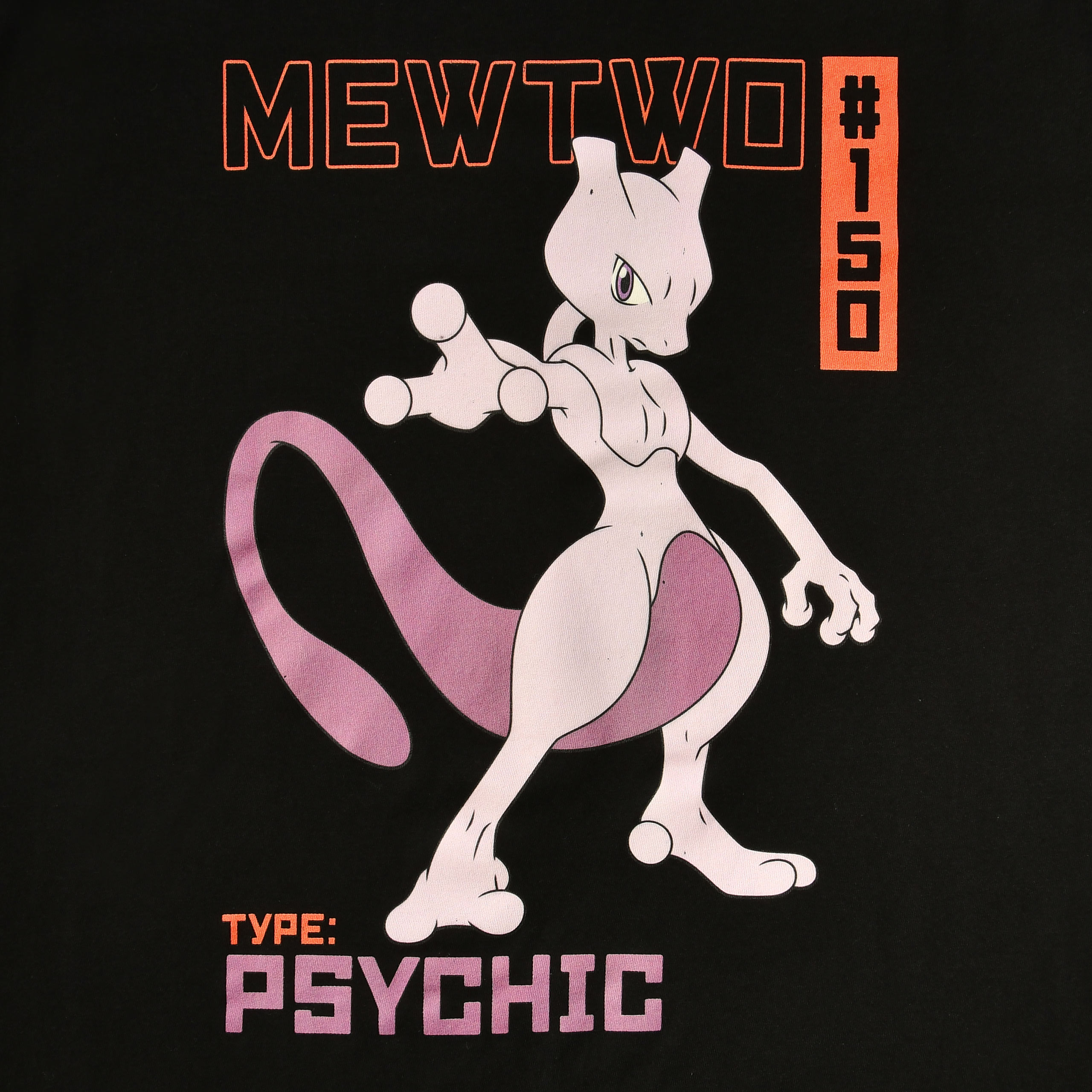 Pokemon - Camiseta Mewtwo negra