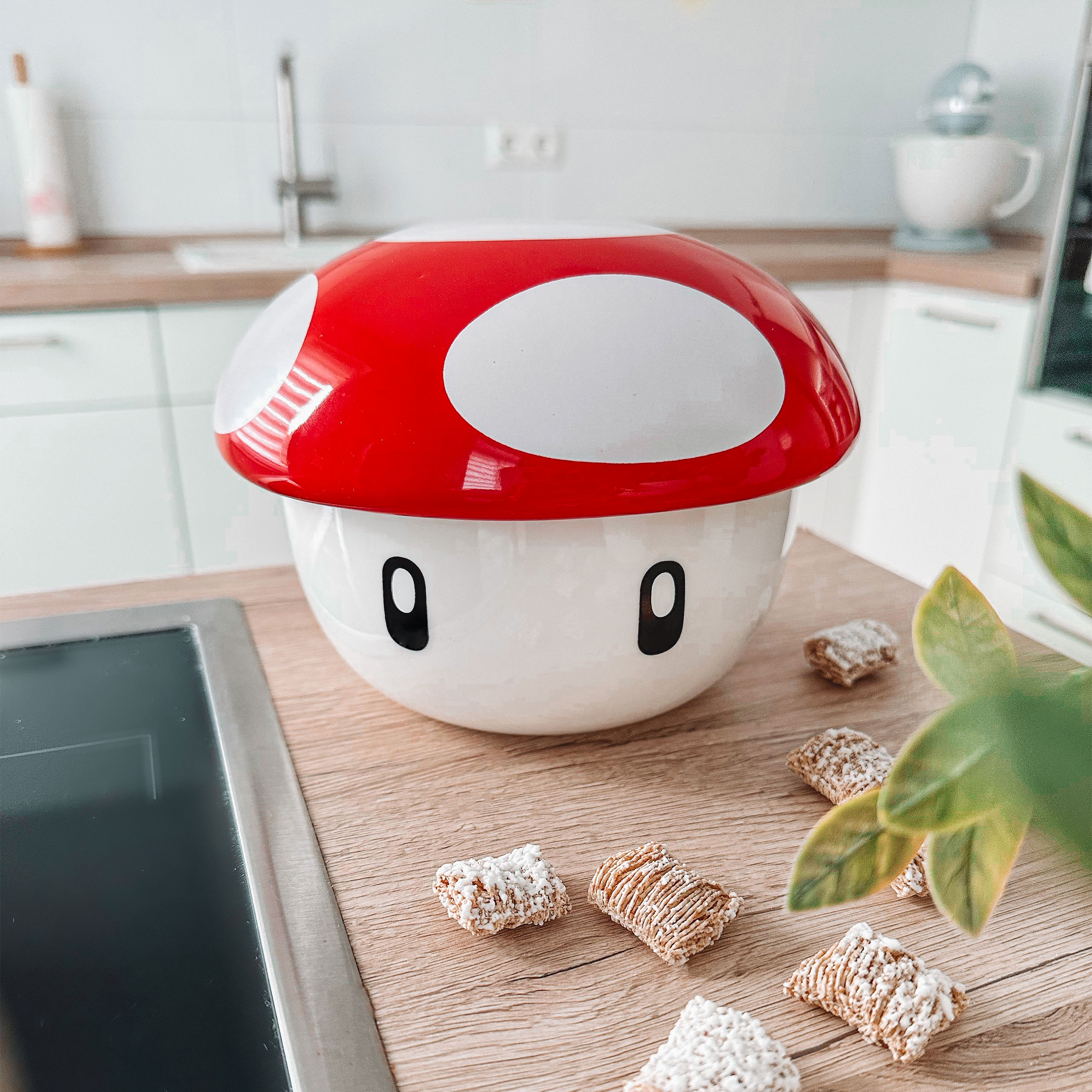 Super Mushroom Bowl with Lid for Super Mario Fans