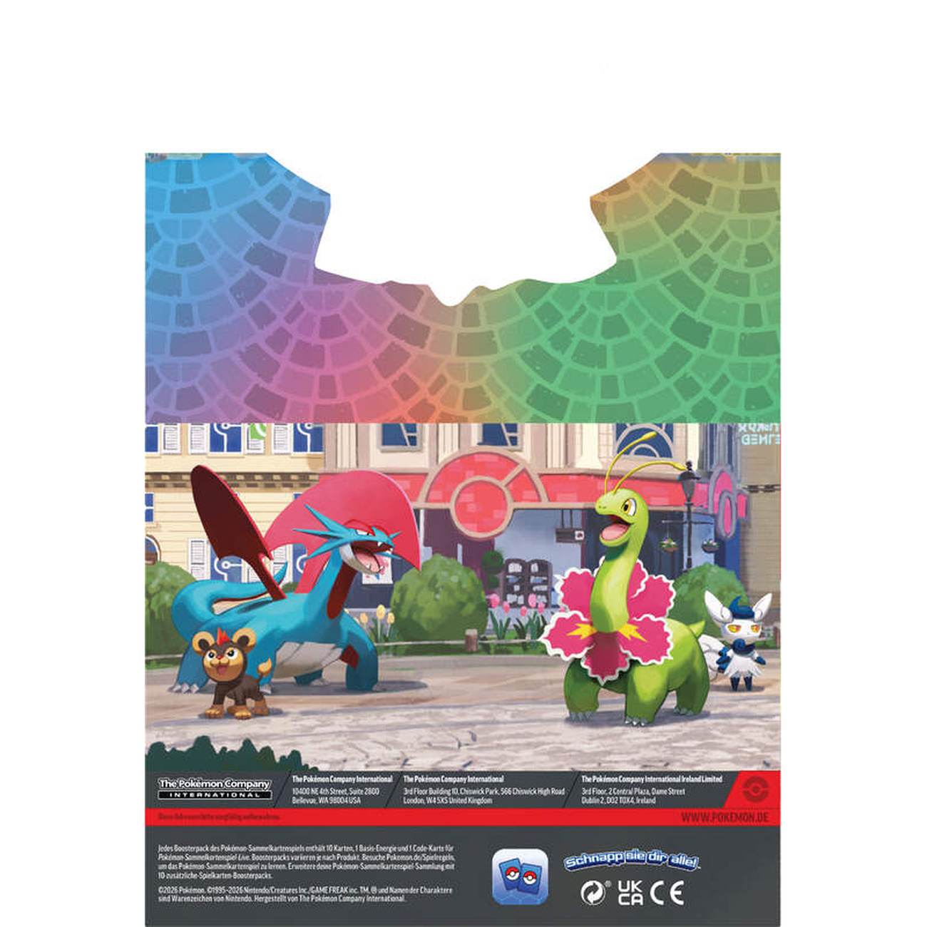 Pokémon - Ciudad Luminalia caja mini lata para cartas coleccionables