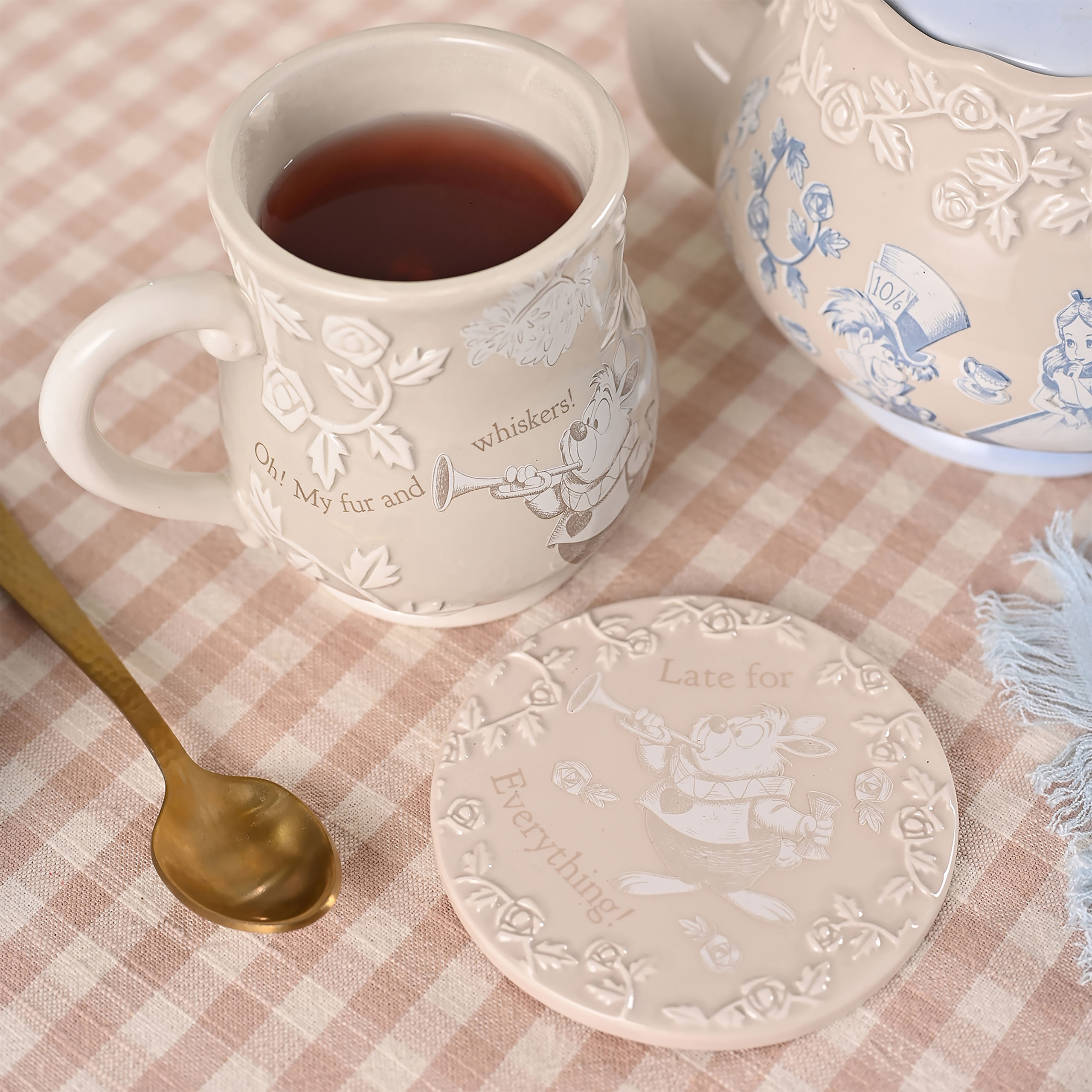 Alice au pays des merveilles - Tasse en relief du Lapin Blanc