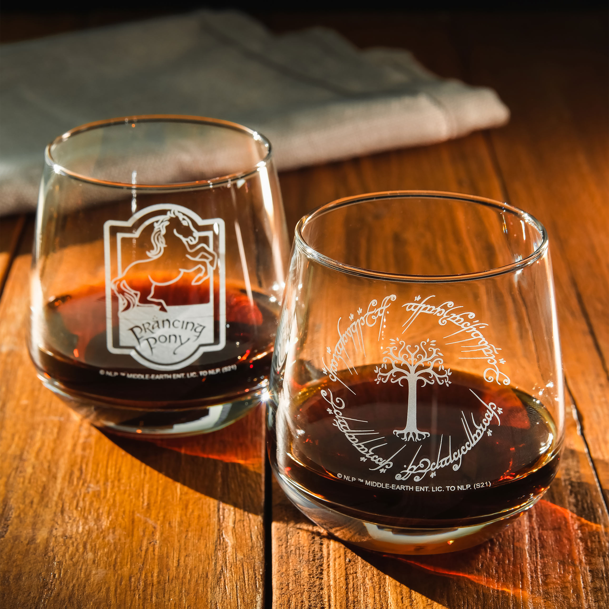 Le Seigneur des Anneaux - Le Poney Fringant & Gondor, lot de 2 verres