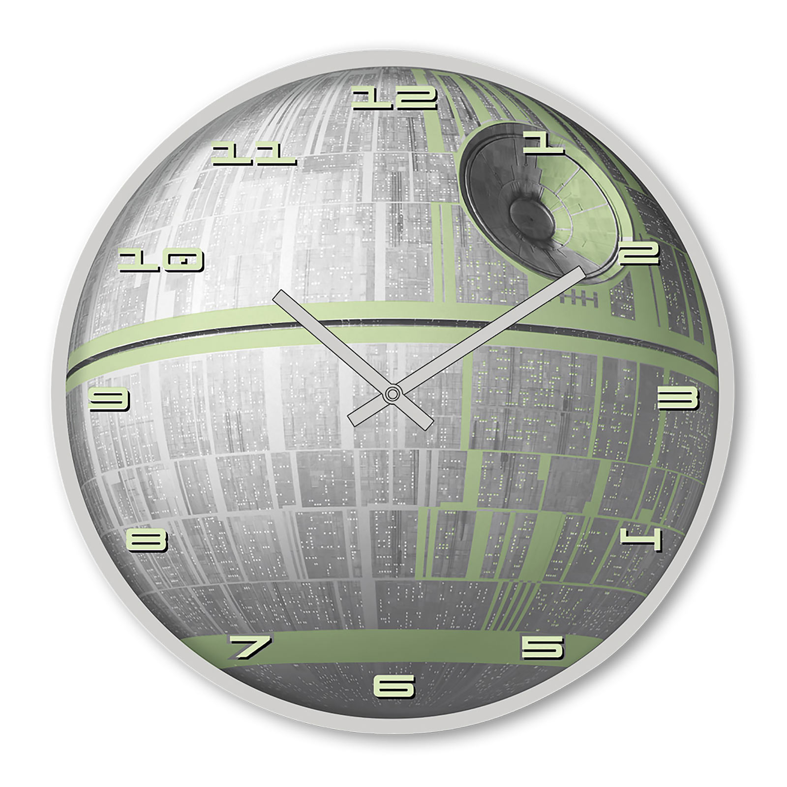 Star Wars - Horloge Murale Étoile de la Mort Phosphorescente