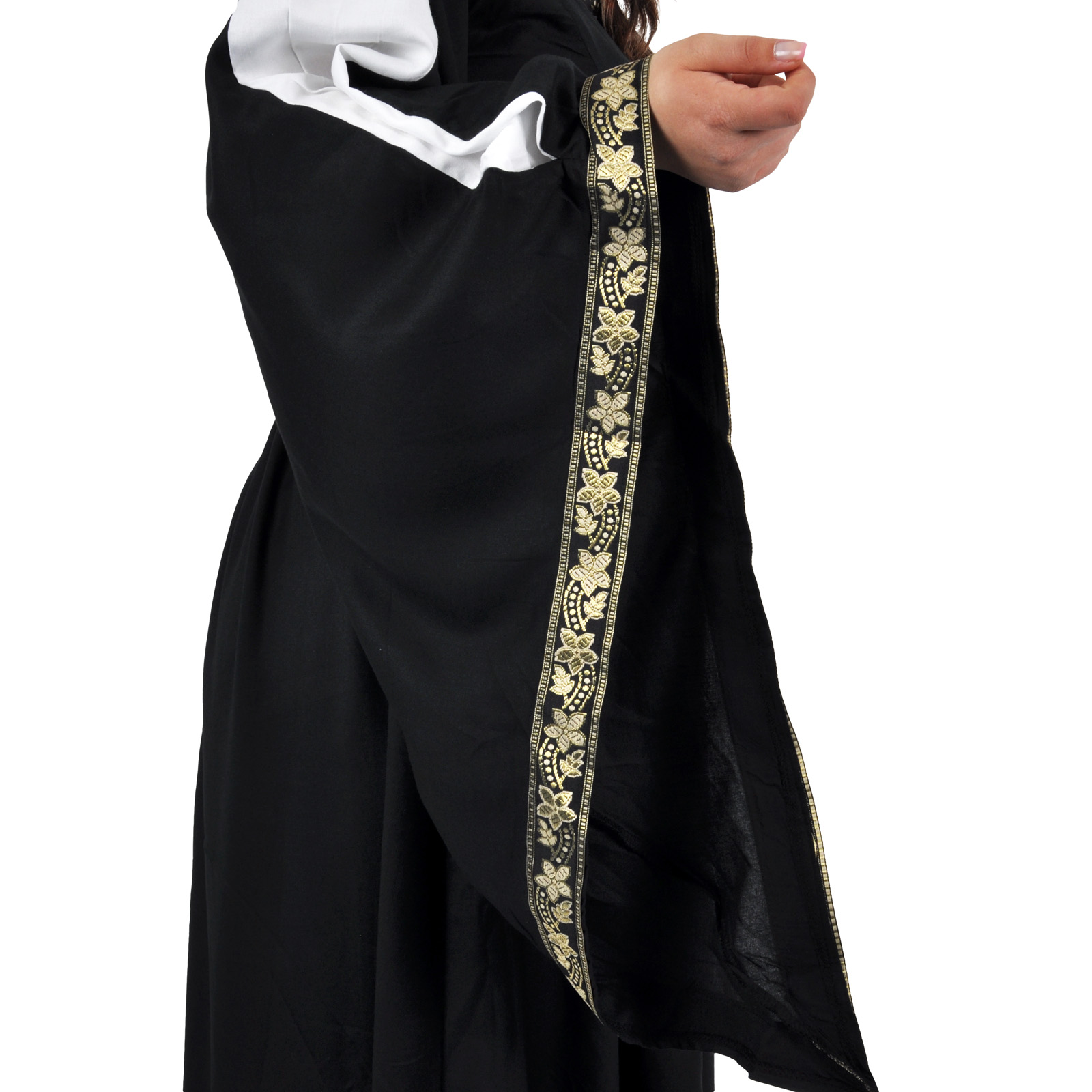 Middeleeuwse jurk Leila zwart