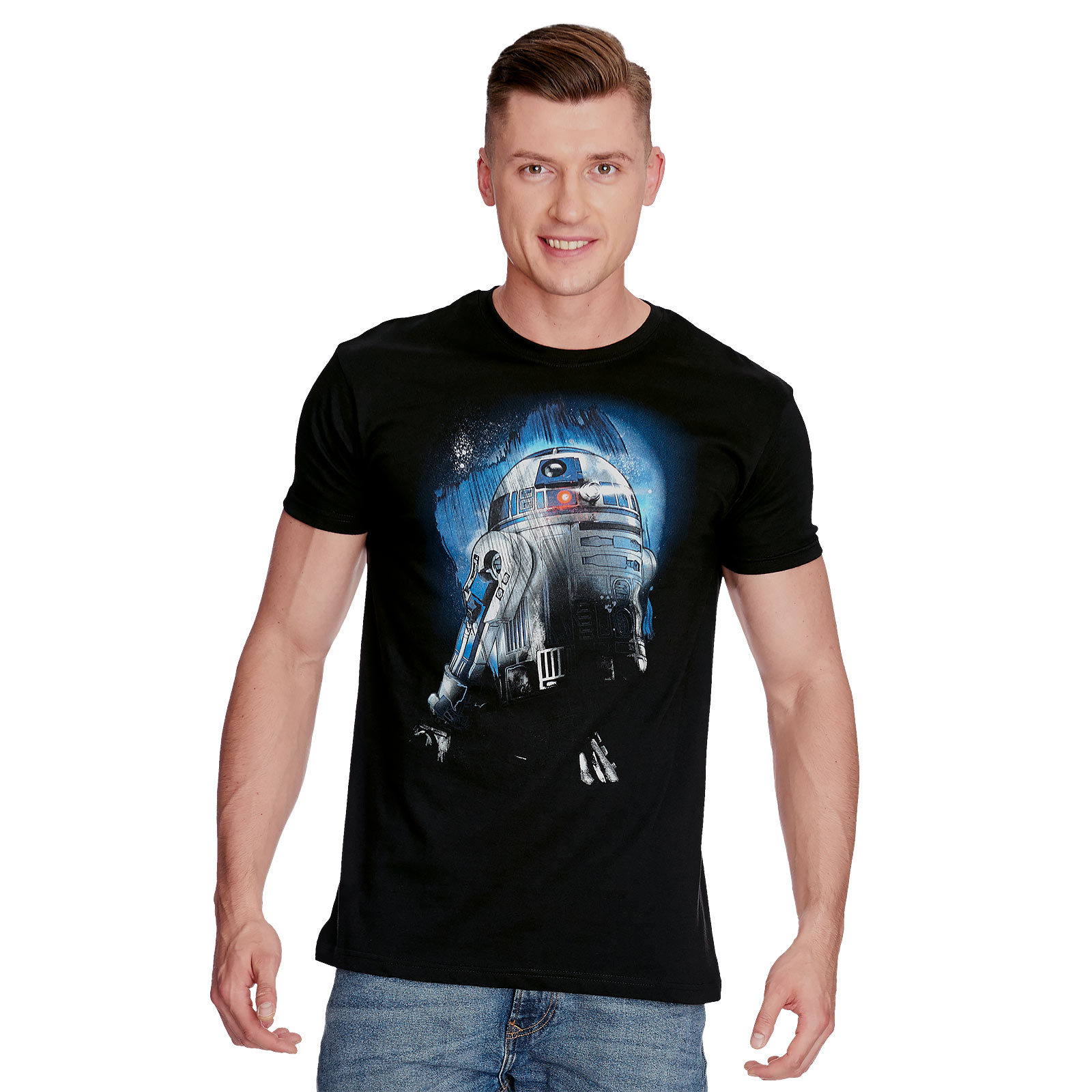 Star Wars - R2-D2 Droid in the Dark T-Shirt schwarz