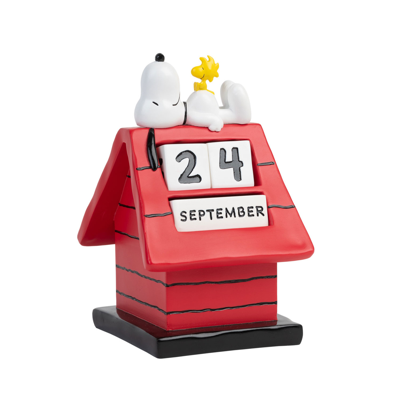 Peanuts 3D wieczny kalendarz Snoopy buda