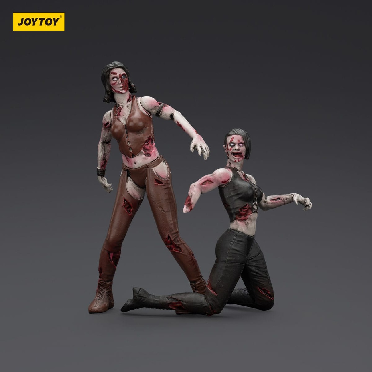 Zombie Dark Source actionfigurer 2-pack Female wrestlers 8 cm
