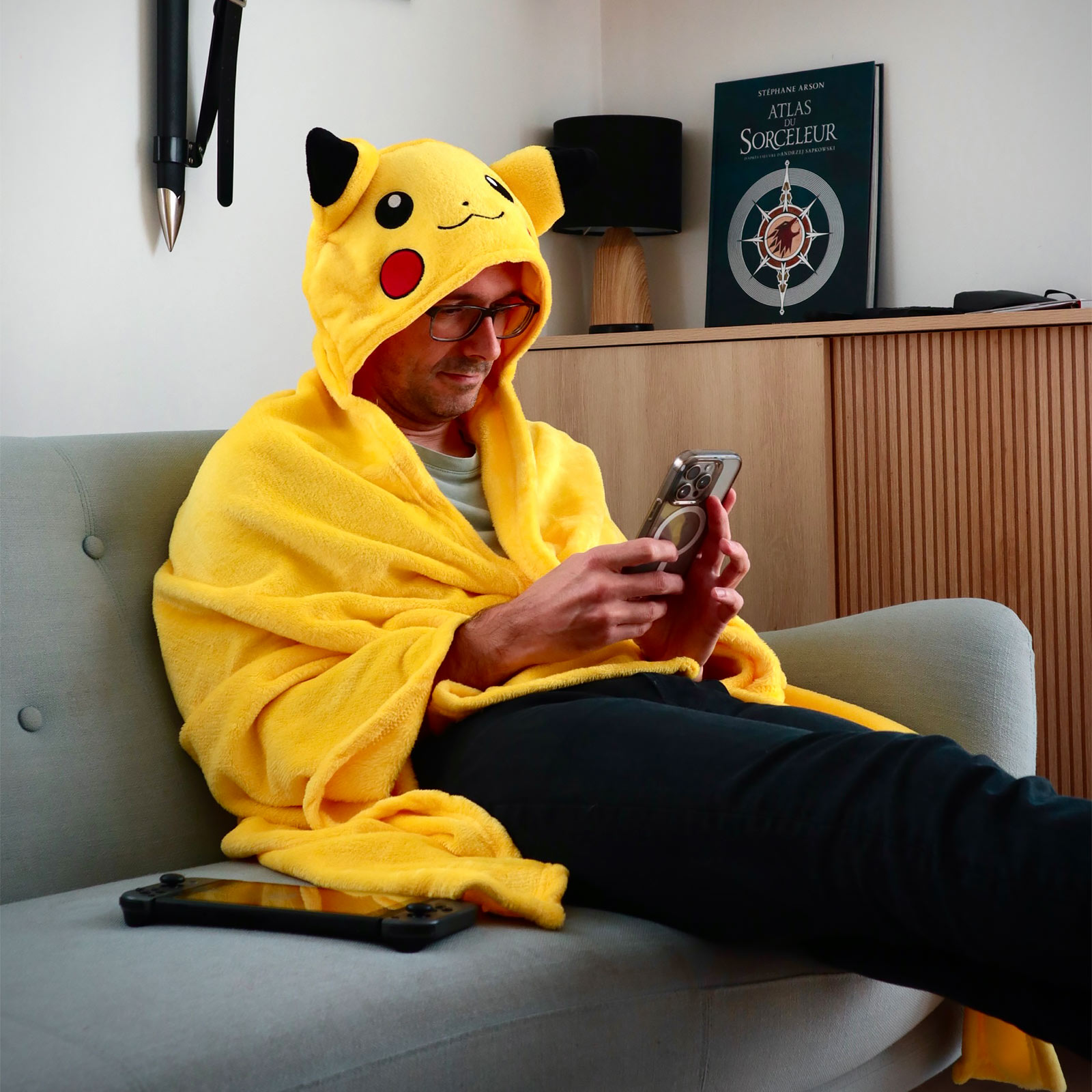 Pokemon - Pikachu Decke mit Kapuze