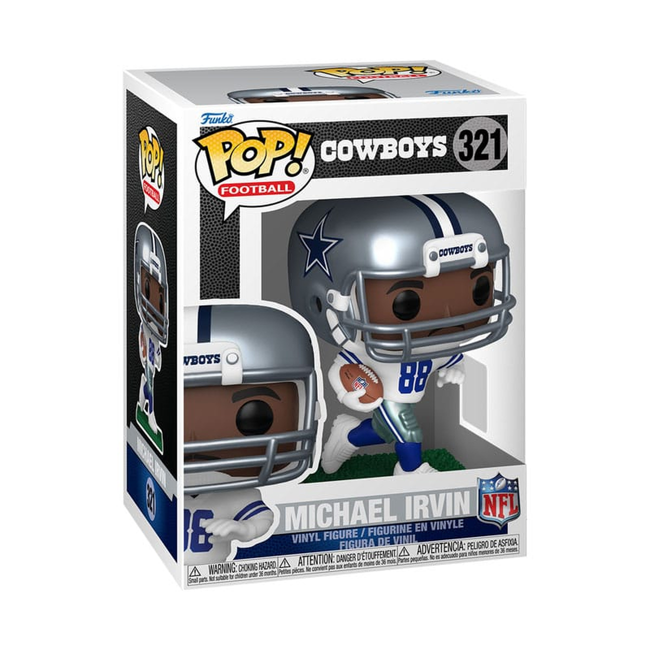 NFL: Legends POP! Figura de vinilo Sports Legends - Michael Irvin (Cowboys) 9 cm