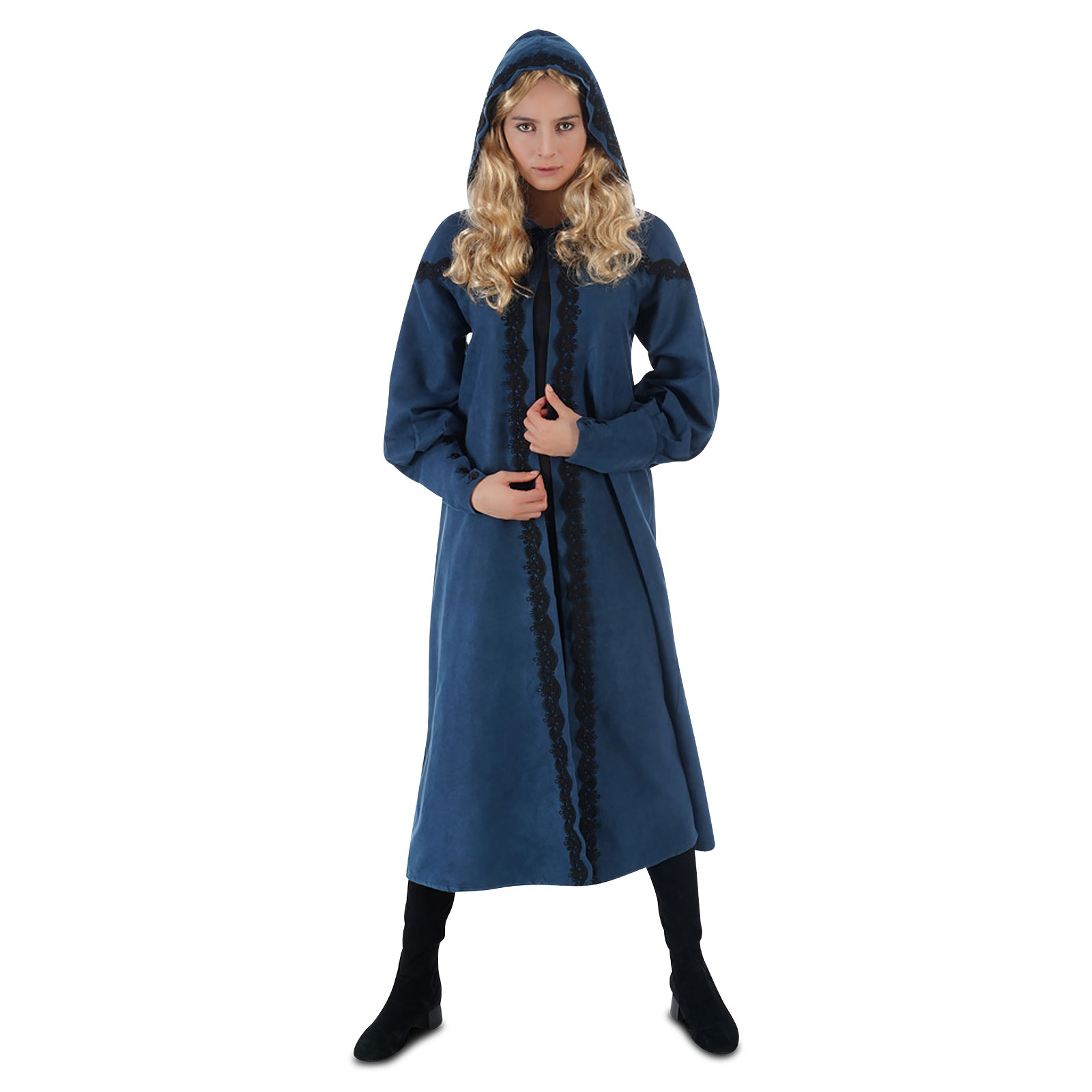 Manteau Costume Ciri pour Femmes Fans de Witcher Bleu
