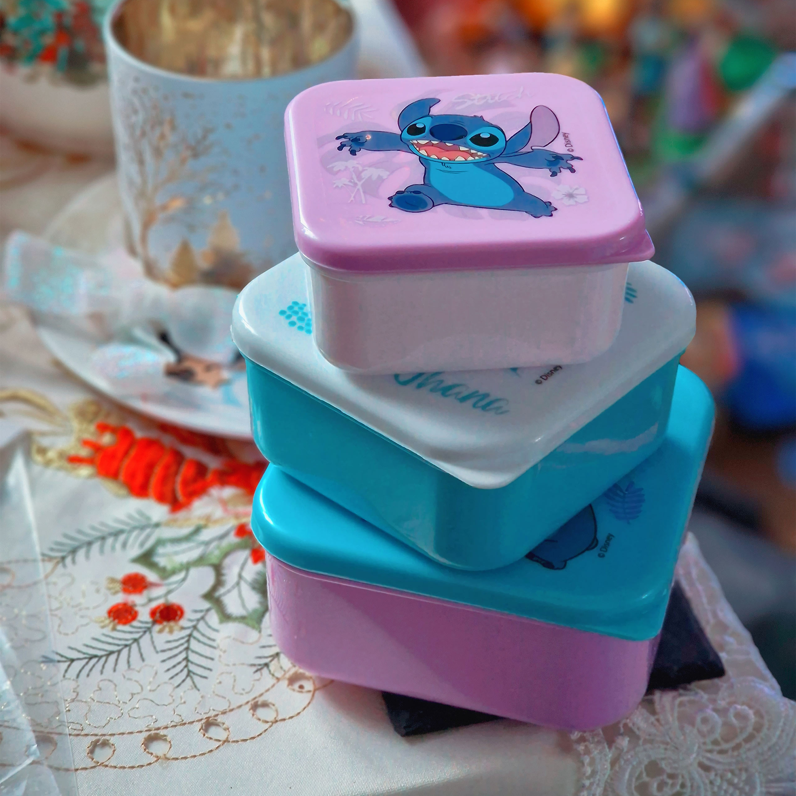 Set Di 3 Scatole Per Pranzo A Tema Dinosauro – Dimensioni M, L, XL – Contenitori Per Alimenti In Polipropilene – Senza BPA – Richiudibili E Impilabili