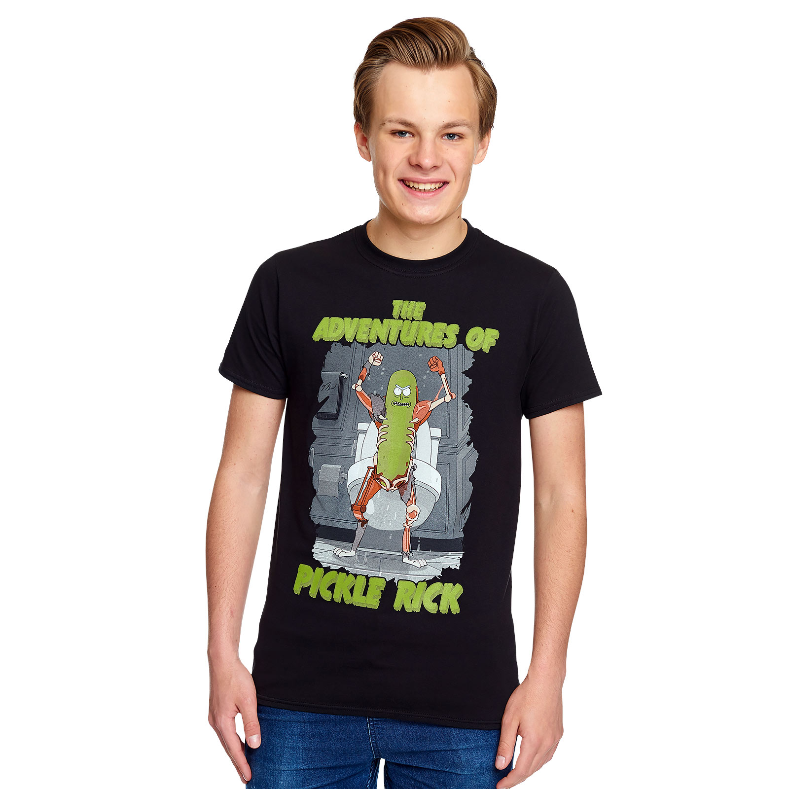 Rick and Morty - Adventures of Pickle Rick T-Shirt schwarz