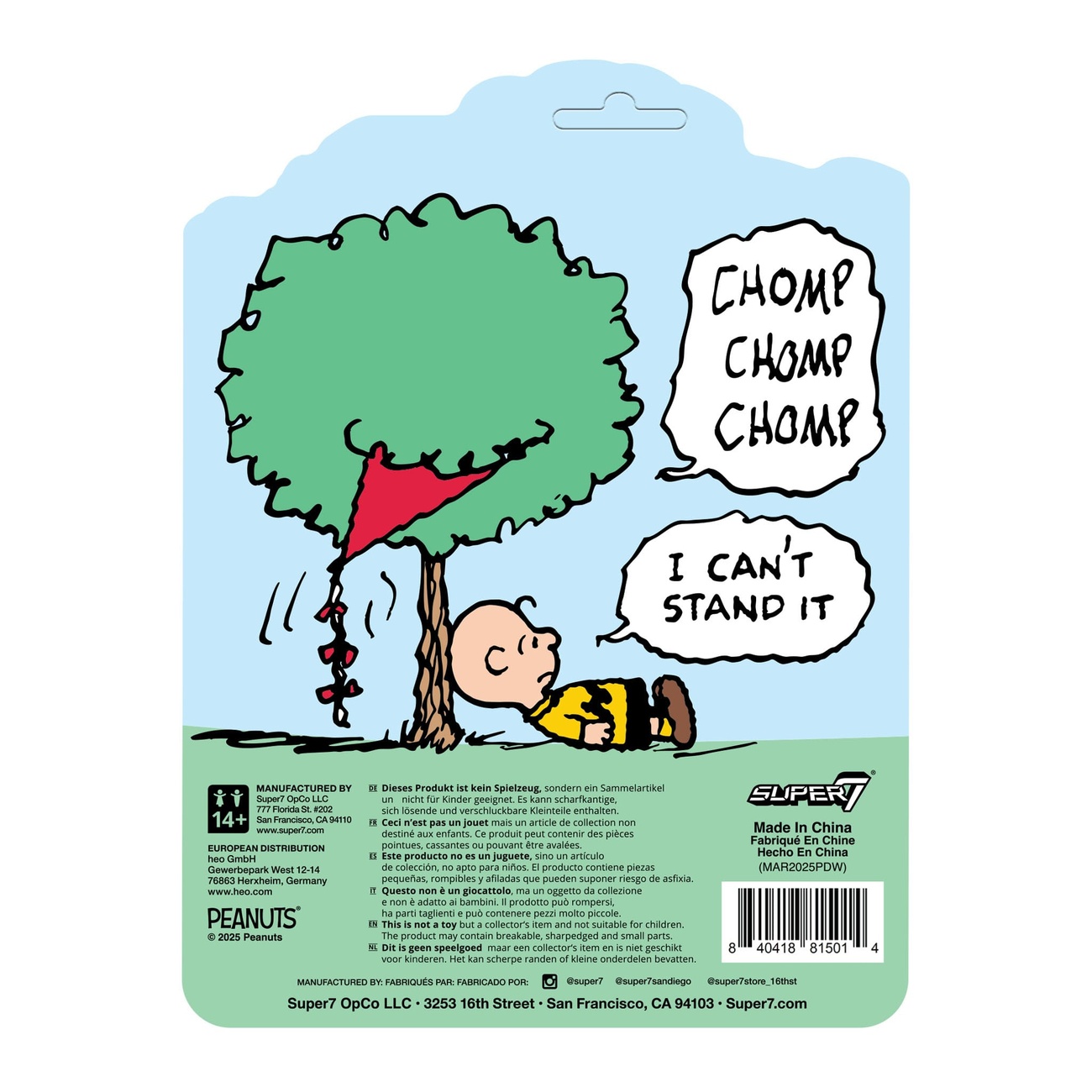 Peanuts figura de acción ReAction Charlie Brown and the Kite-Eating Tree (Comic Panel) 9 cm