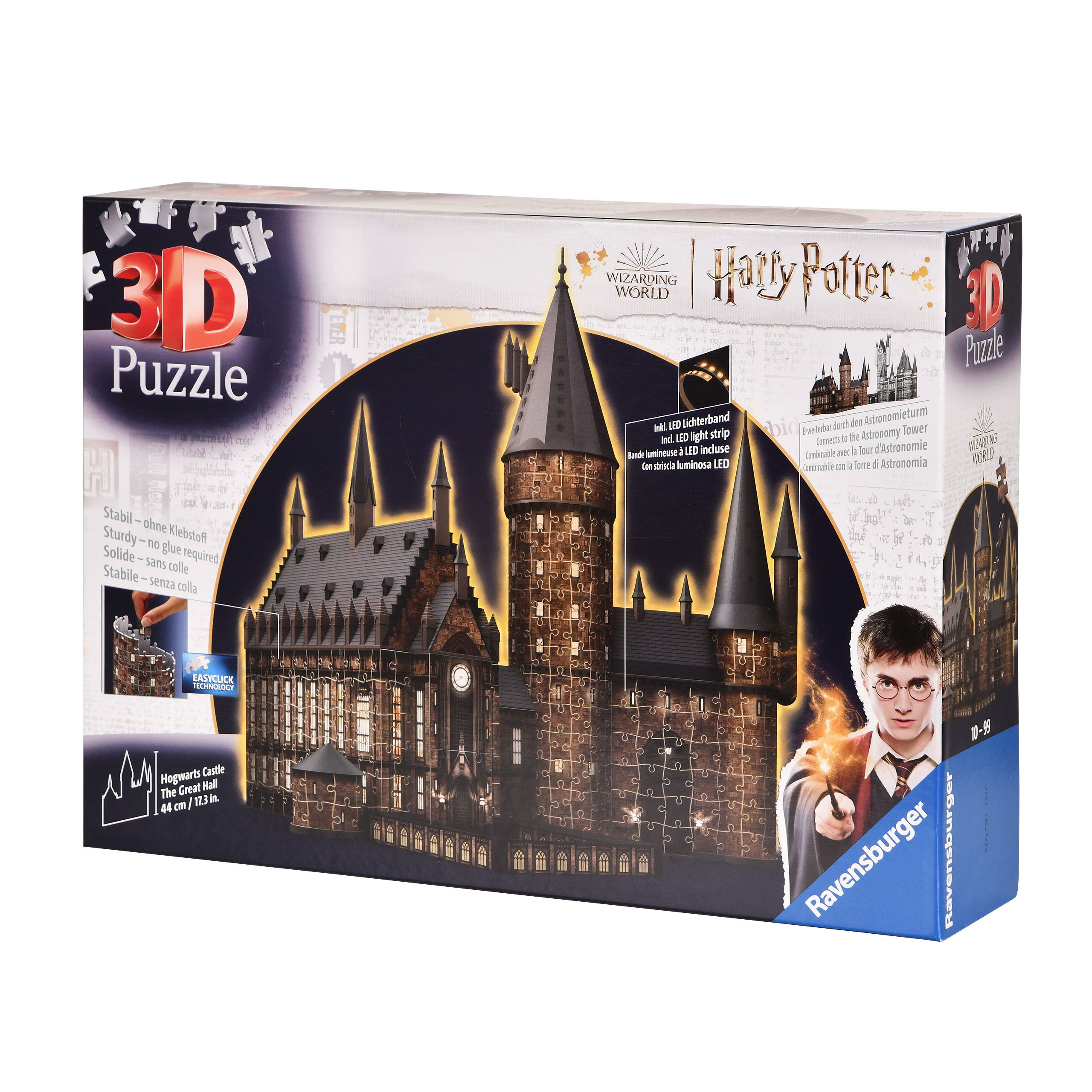 Hogwarts Schloss Die Große Halle 3D Puzzle mit Beleuchtung - Harry Potter