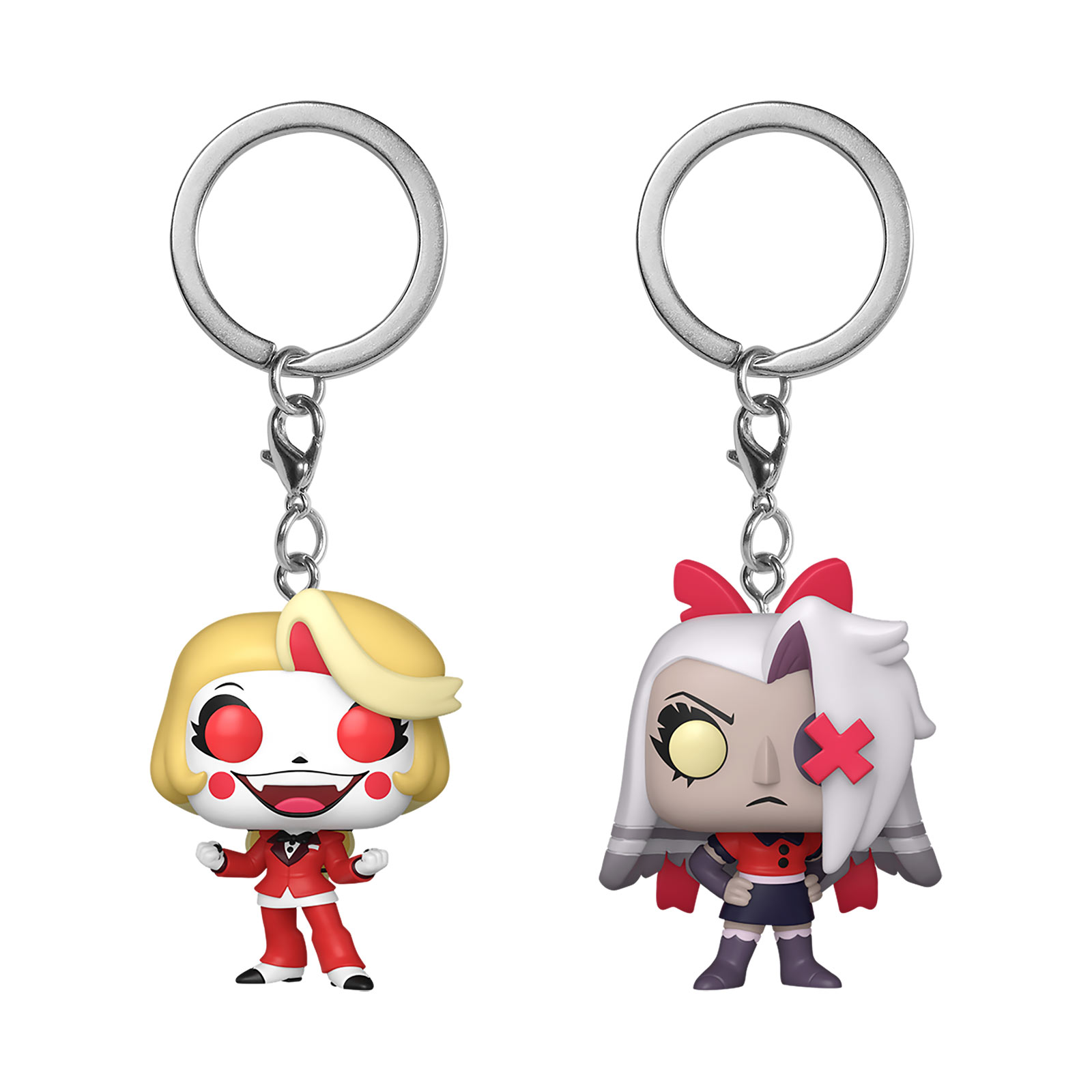 Hazbin Hotel - Charlie and Vaggie Keychain 2-Pack