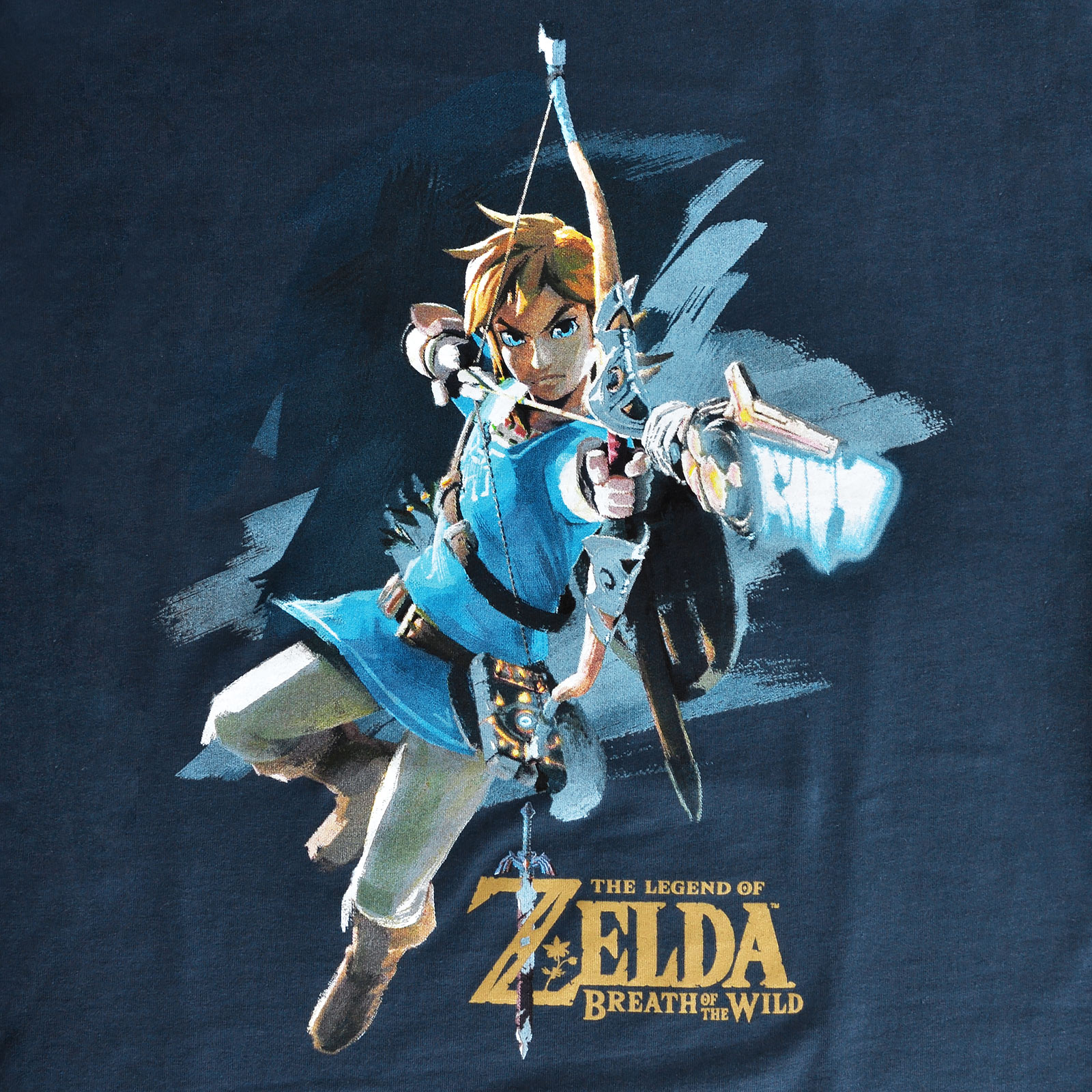 Zelda - Breath of the Wild Link T-Shirt blau