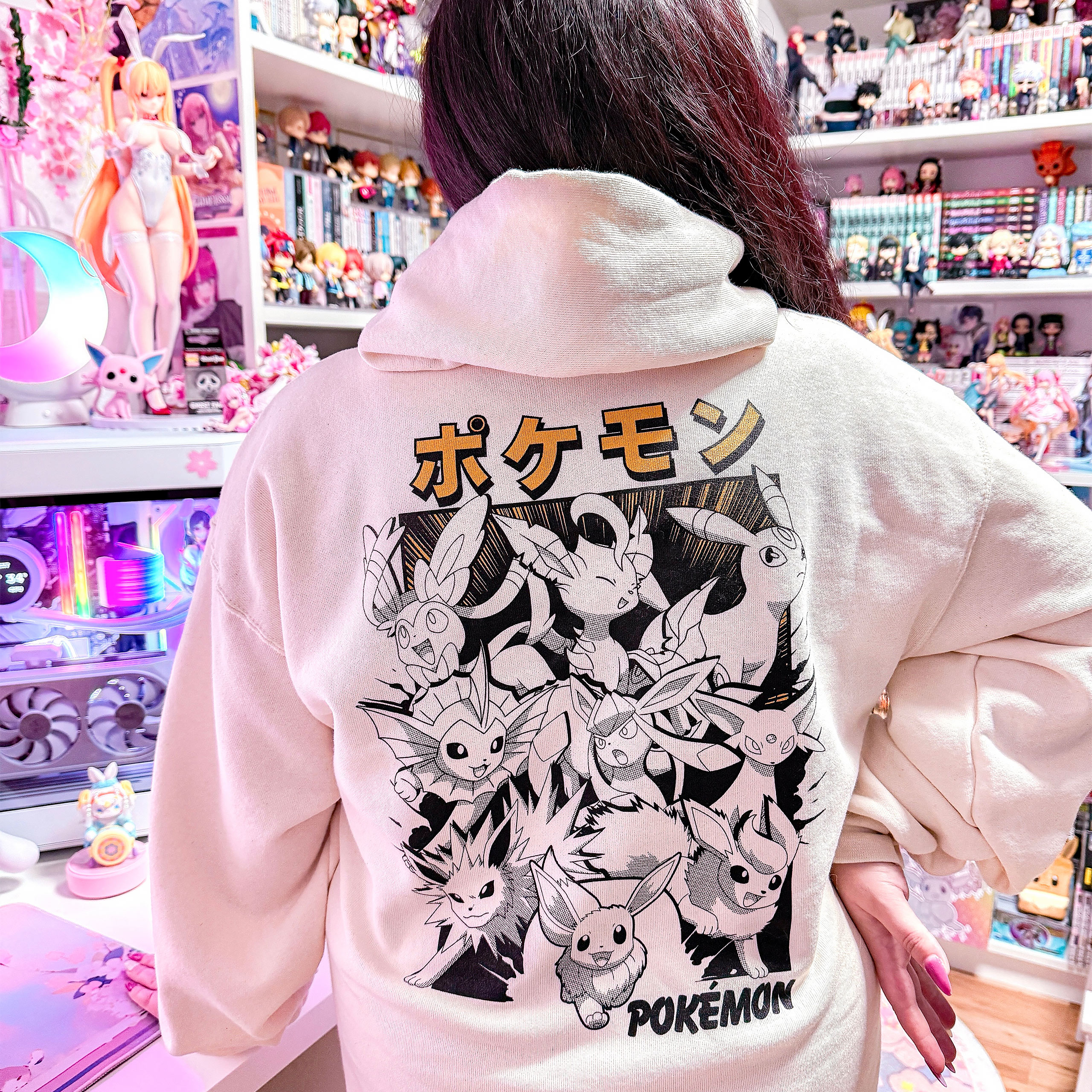 Pokémon - Eevee Evolution Katakana Hoodie