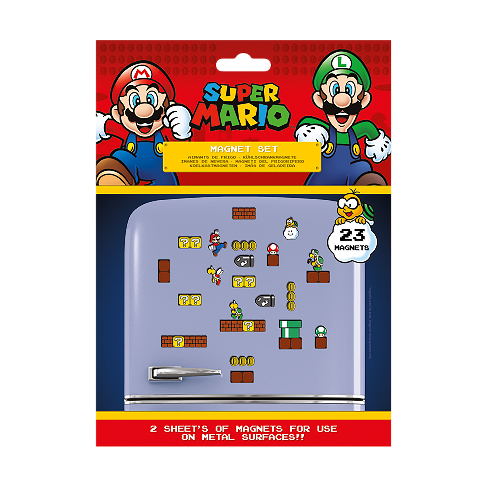 Super Mario - Mushroom Kingdom Magnet-Set