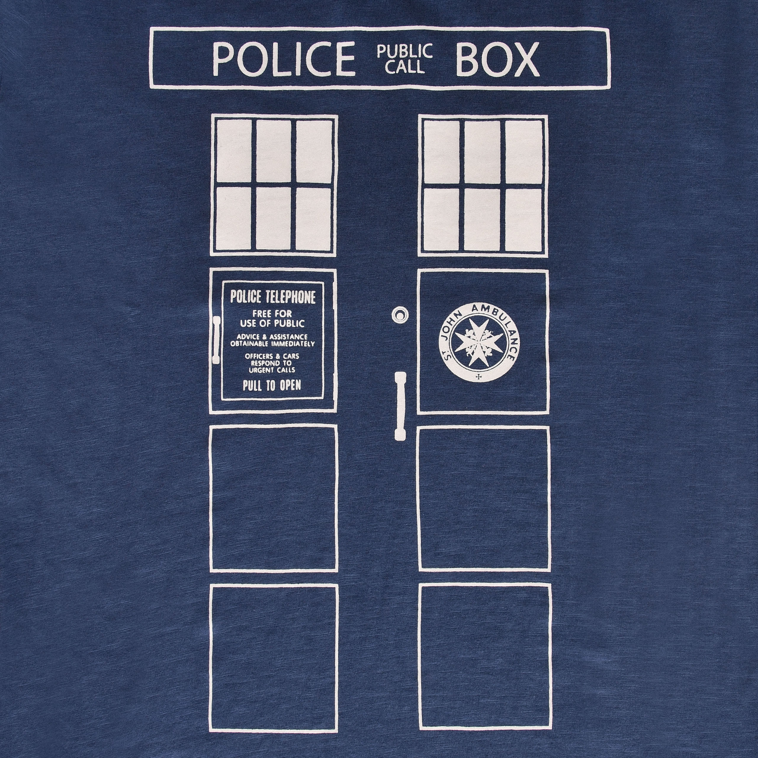 Tardis Police Box T-Shirt blauw - Doctor Who