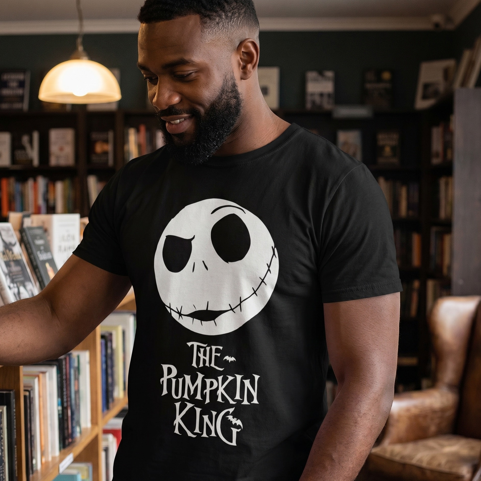 Pesadilla Antes de Navidad - Camiseta The Pumpkin King negra