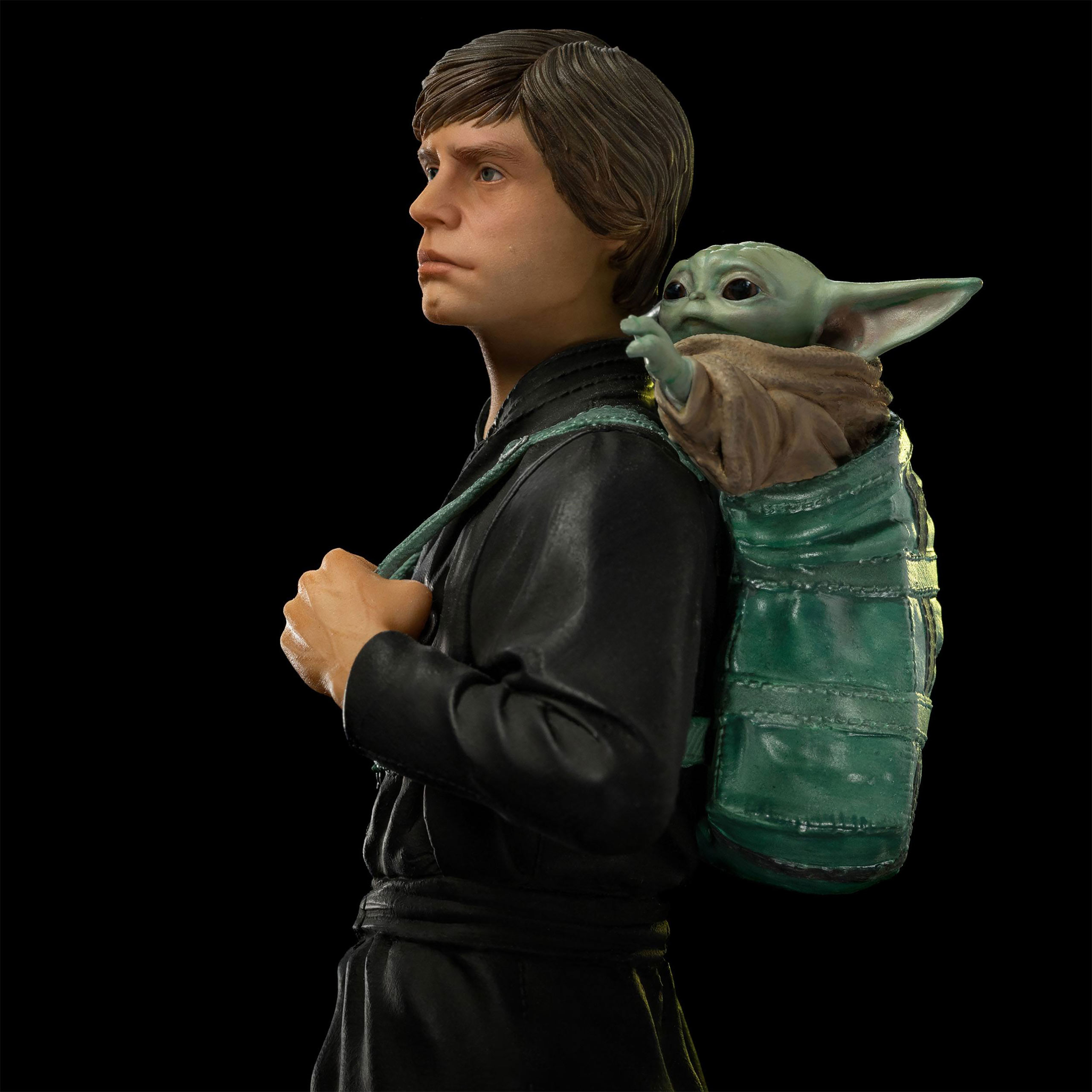 Statue d'entraînement de Luke Skywalker & Grogu limitée - Star Wars Le Livre de Boba Fett