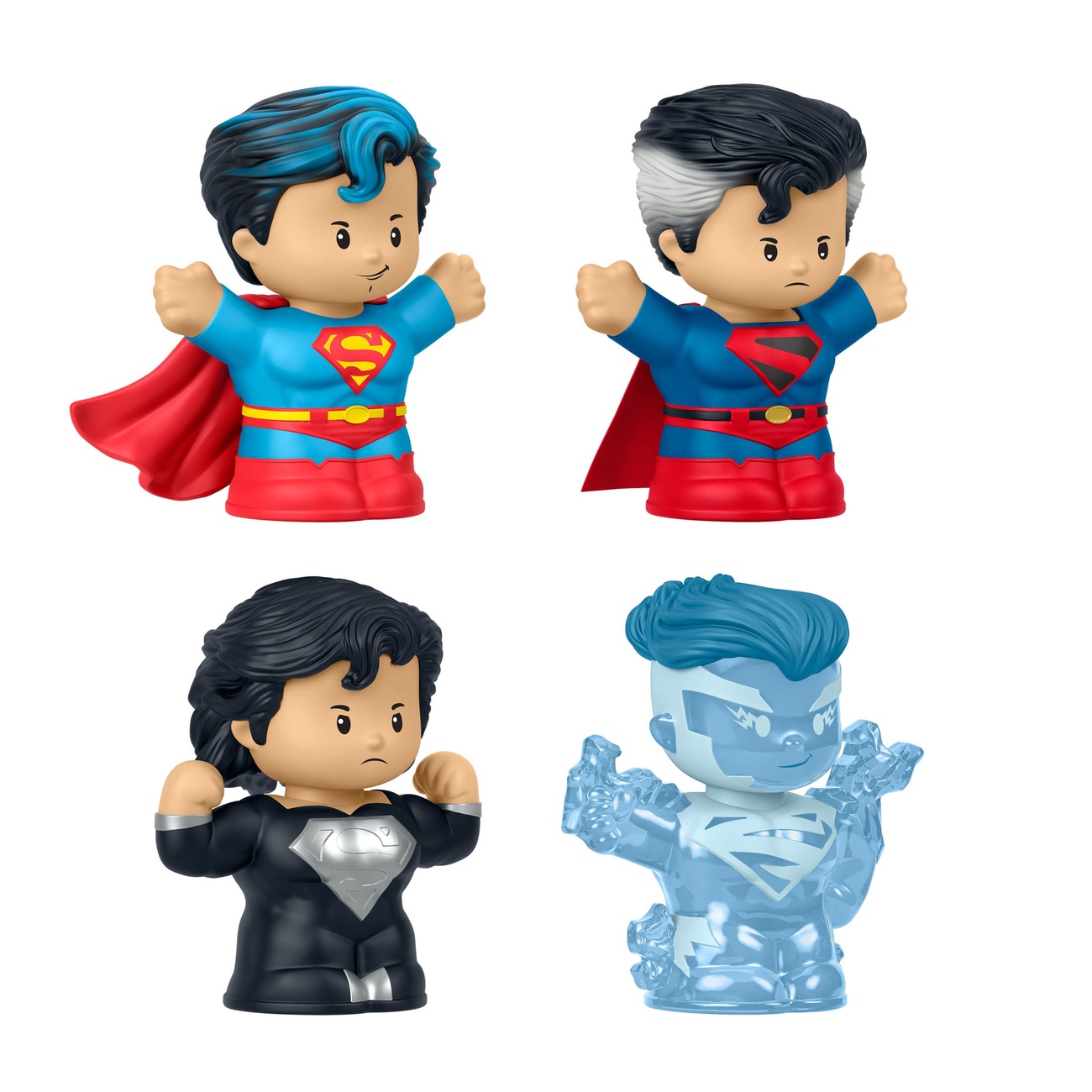DC Comics Little People Collector minifigurer 4-pack Superman: Through the Ages 7 cm