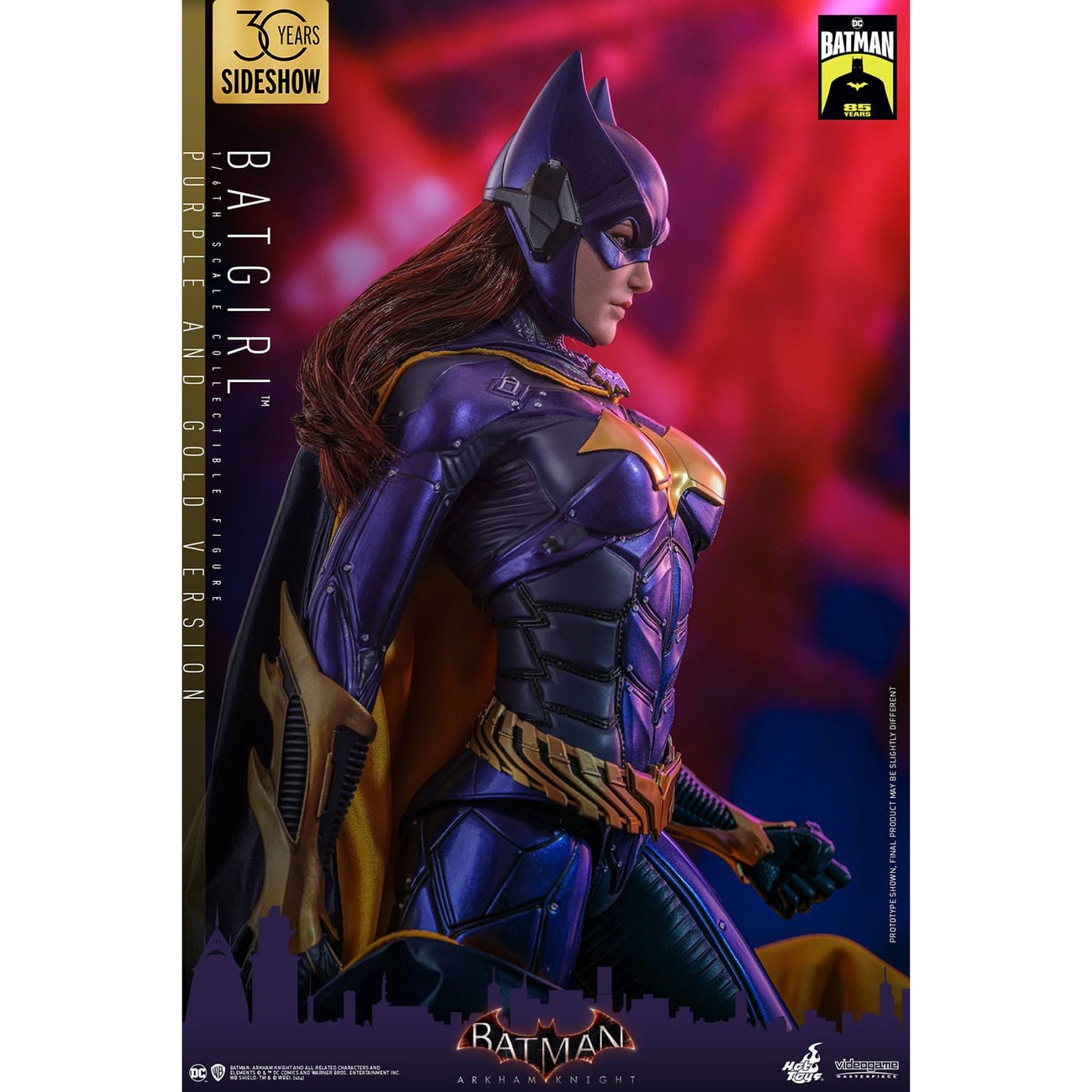 Batman Arkham Knight Videogame Masterpiece action figure 1/6 Batgirl (Purple and Gold Version) Exclusive 30 cm