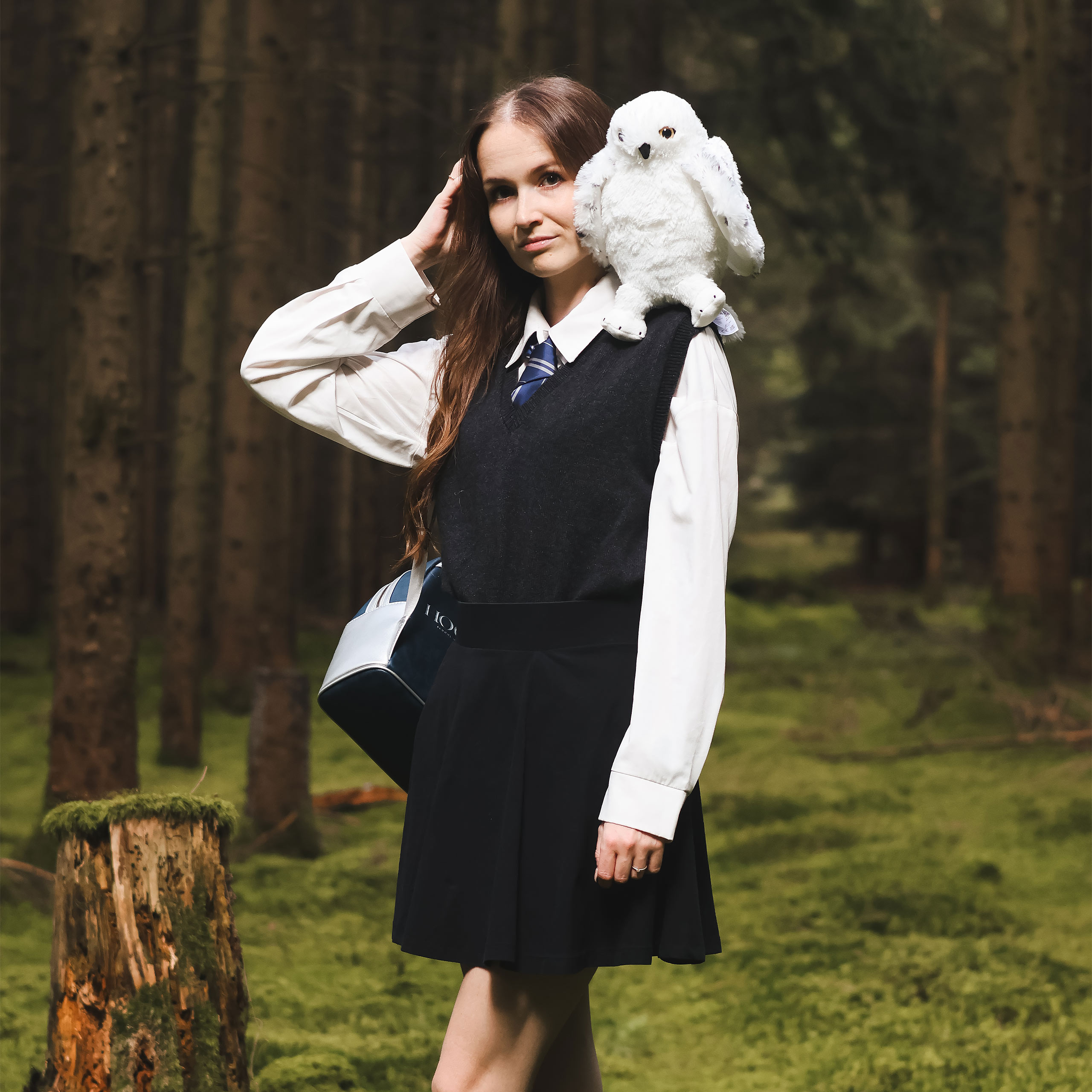 Hedwig met open vleugels pluche figuur 28 cm - Harry Potter