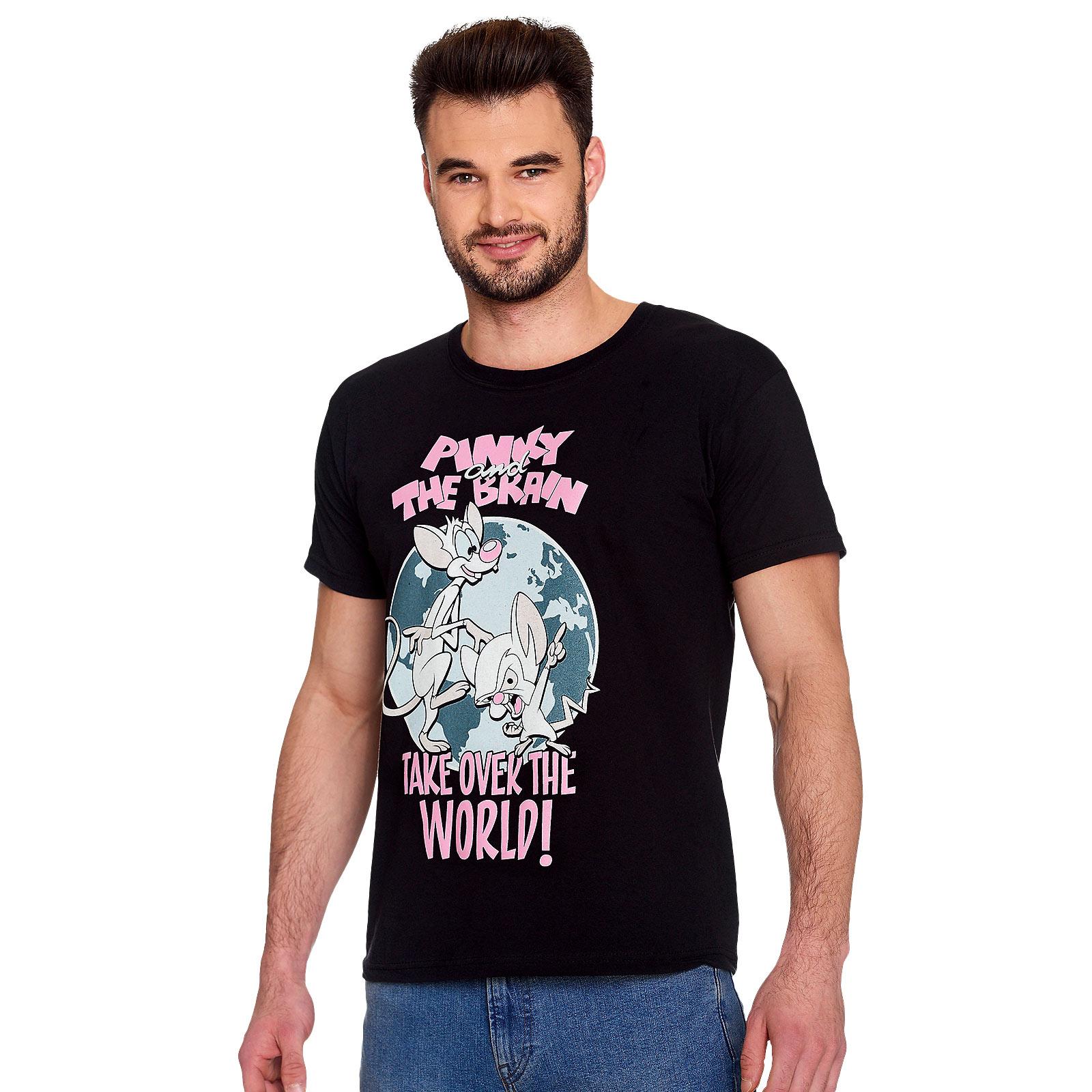 Pinky und der Brain - Take Over The World T-Shirt schwarz