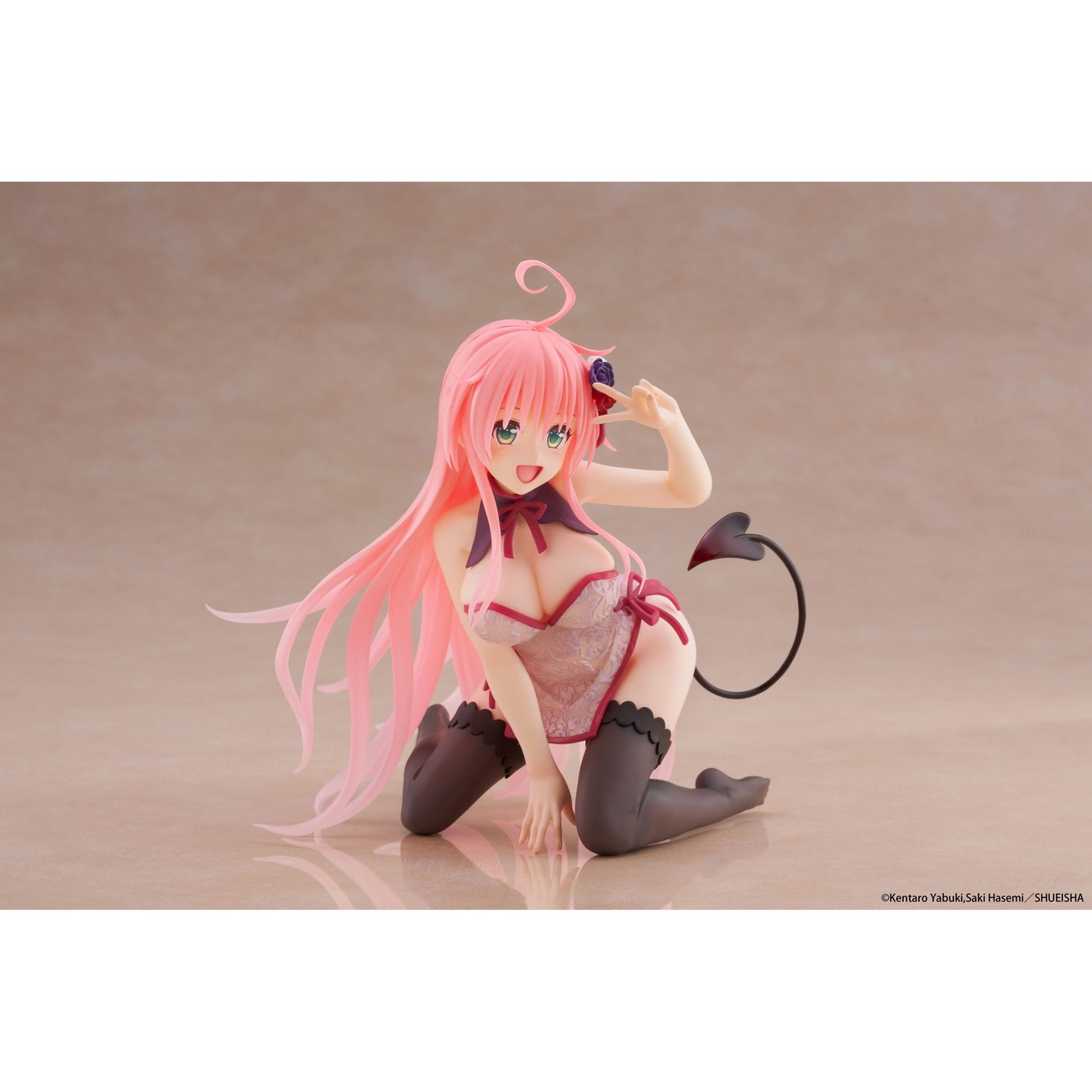 To Love-Ru Darkness PVC Statue Desktop Cute Figure Lala Chinese Dress Ver. 13 cm