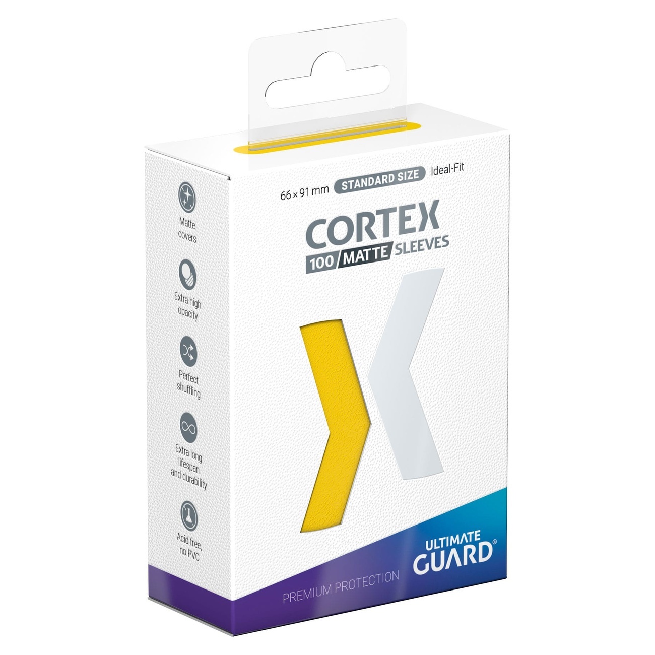 Ultimate Guard Cortex Sleeves Matte Standard Size (100) - Yellow