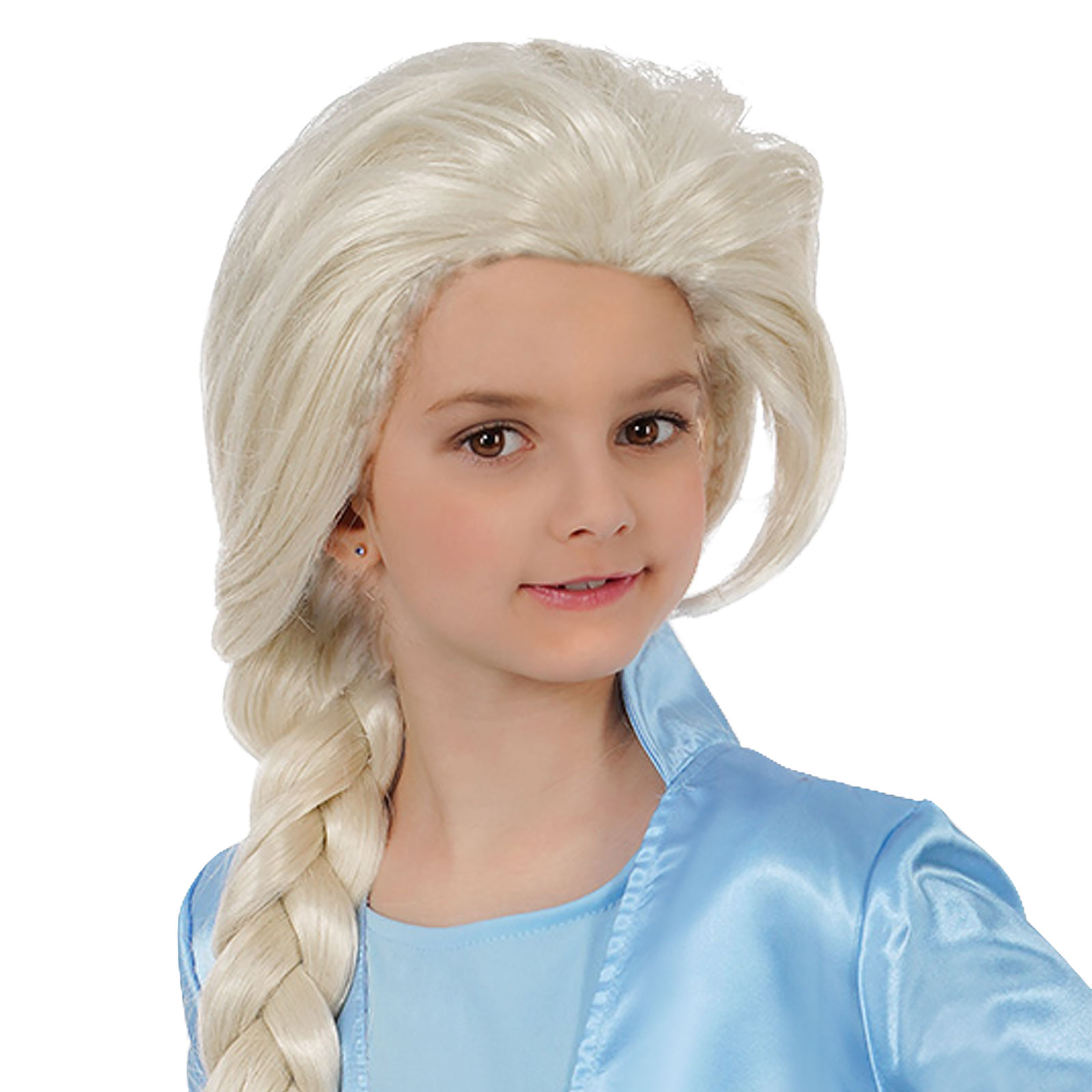 Perruque de costume d'Elsa pour enfants pour les fans de Frozen