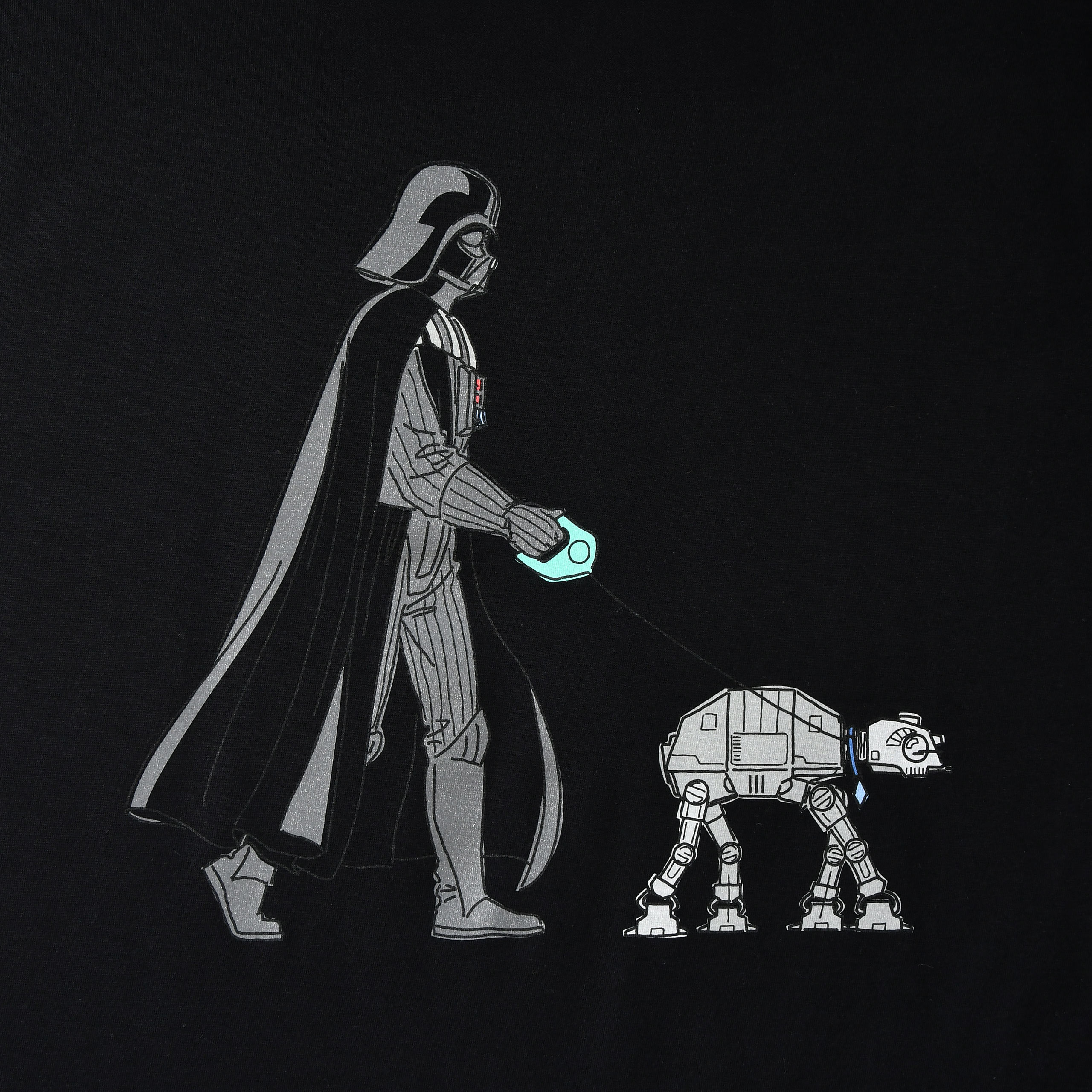 Star Wars - Darth Vader Dog Walker T-Shirt nero