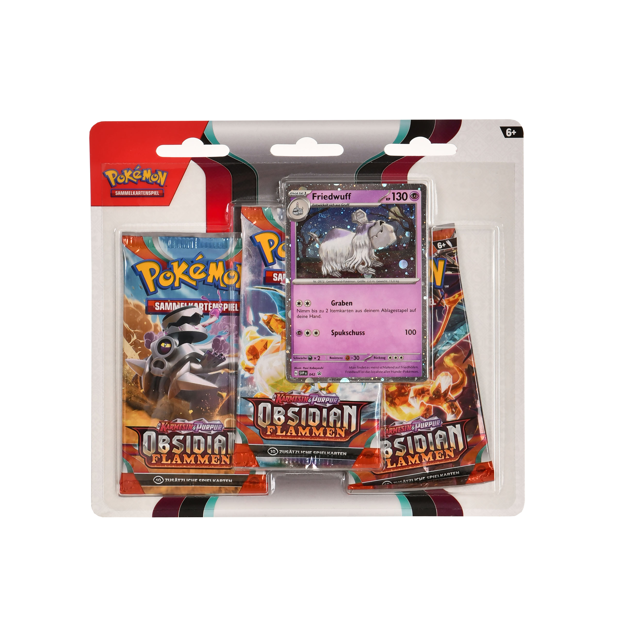 Pokemon - Karmesin & Purpur Obsidianflammen Booster 3er Pack