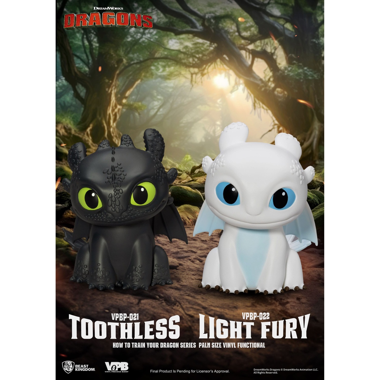 How to Train Your Dragon Piggy Vinyl Spaarpot Light Fury 12 cm