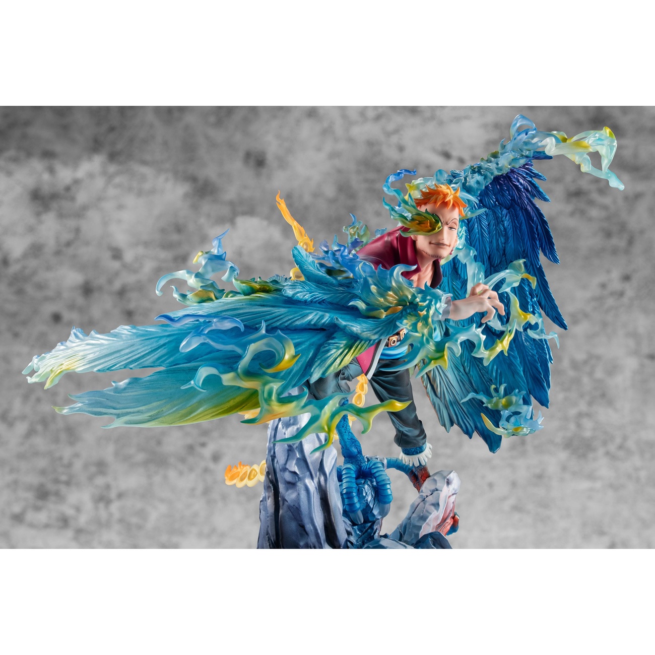 One Piece P.O.P MAS Maximum Estatua PVC Marco the Phoenix Líder del 1er Escuadrón de los Piratas de Barbablanca 32 cm