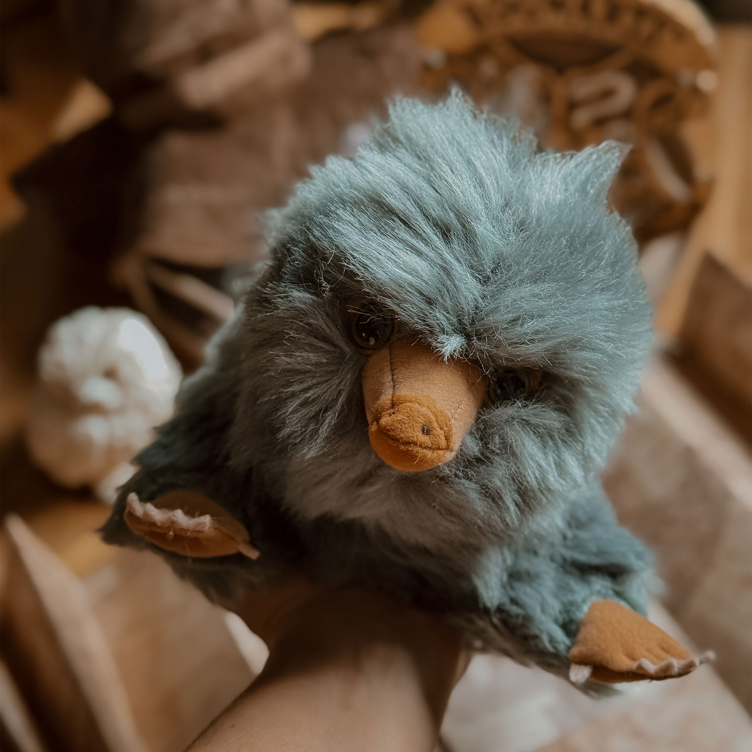 Baby Niffler Plüsch Figur 22 cm grau - Phantastische Tierwesen