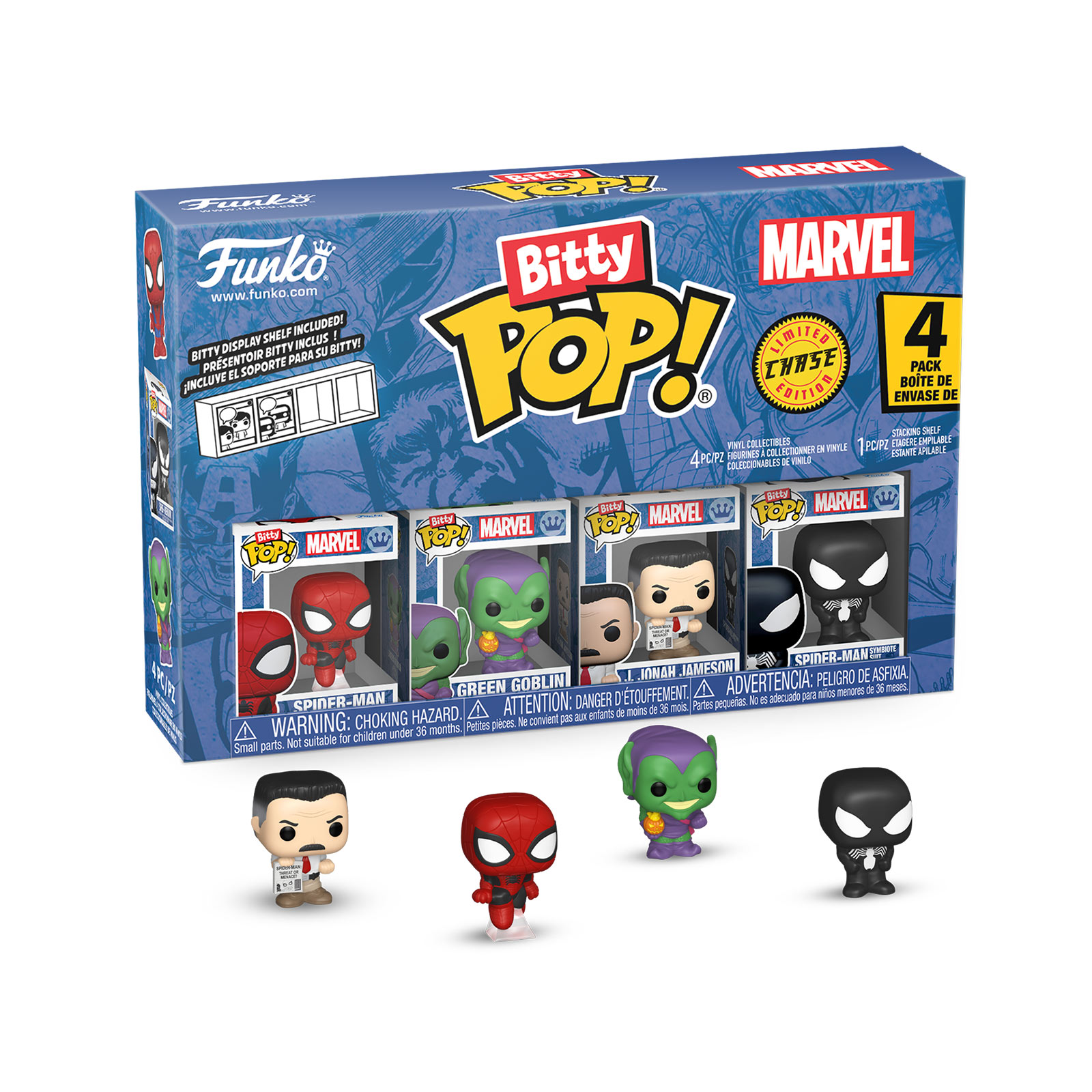 Marvel - Spider-Man Funko Bitty Pop 4-Pack Figuren Set Serie 1
