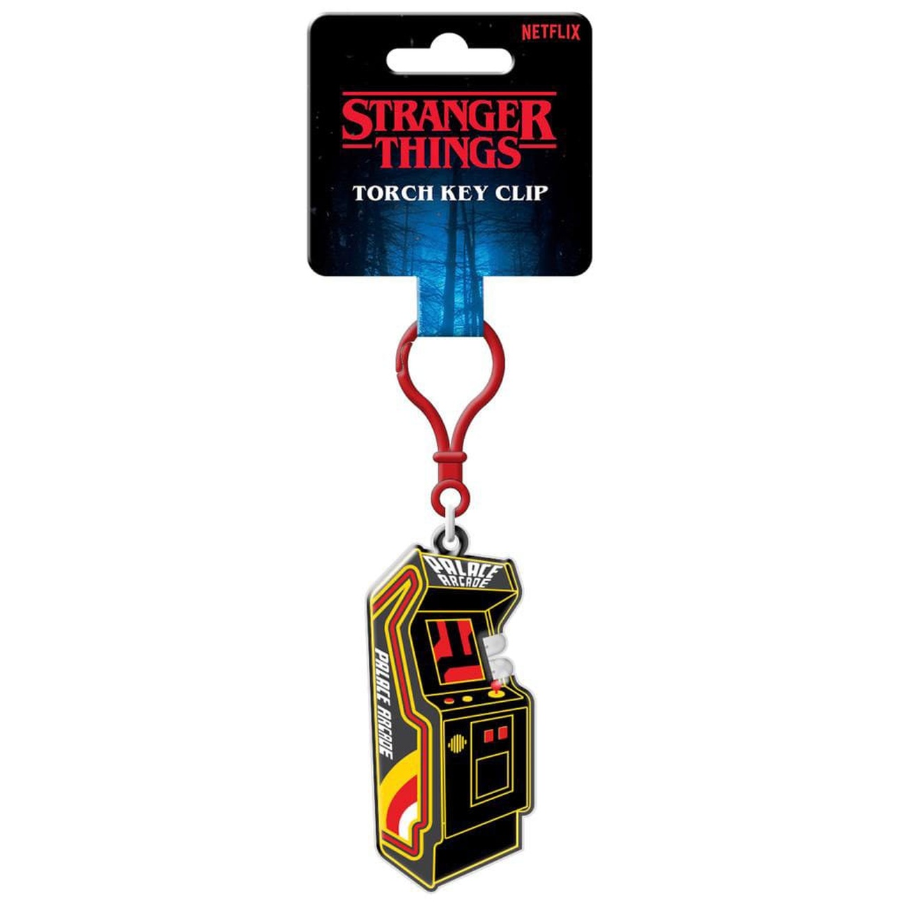Stranger Things Torch Key Clip Portachiavi Arcade Unit