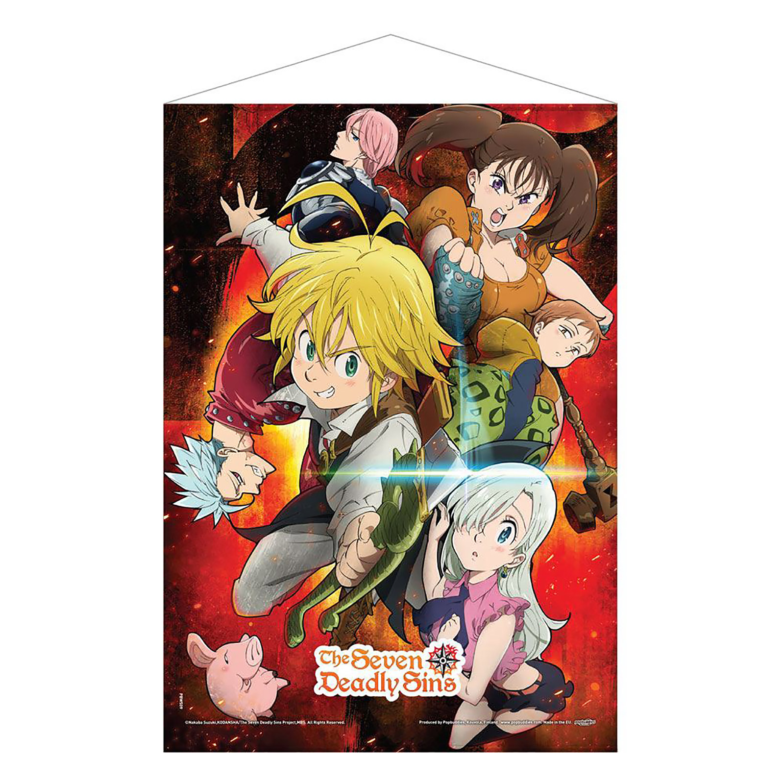 Seven Deadly Sins - Group Wall Scroll