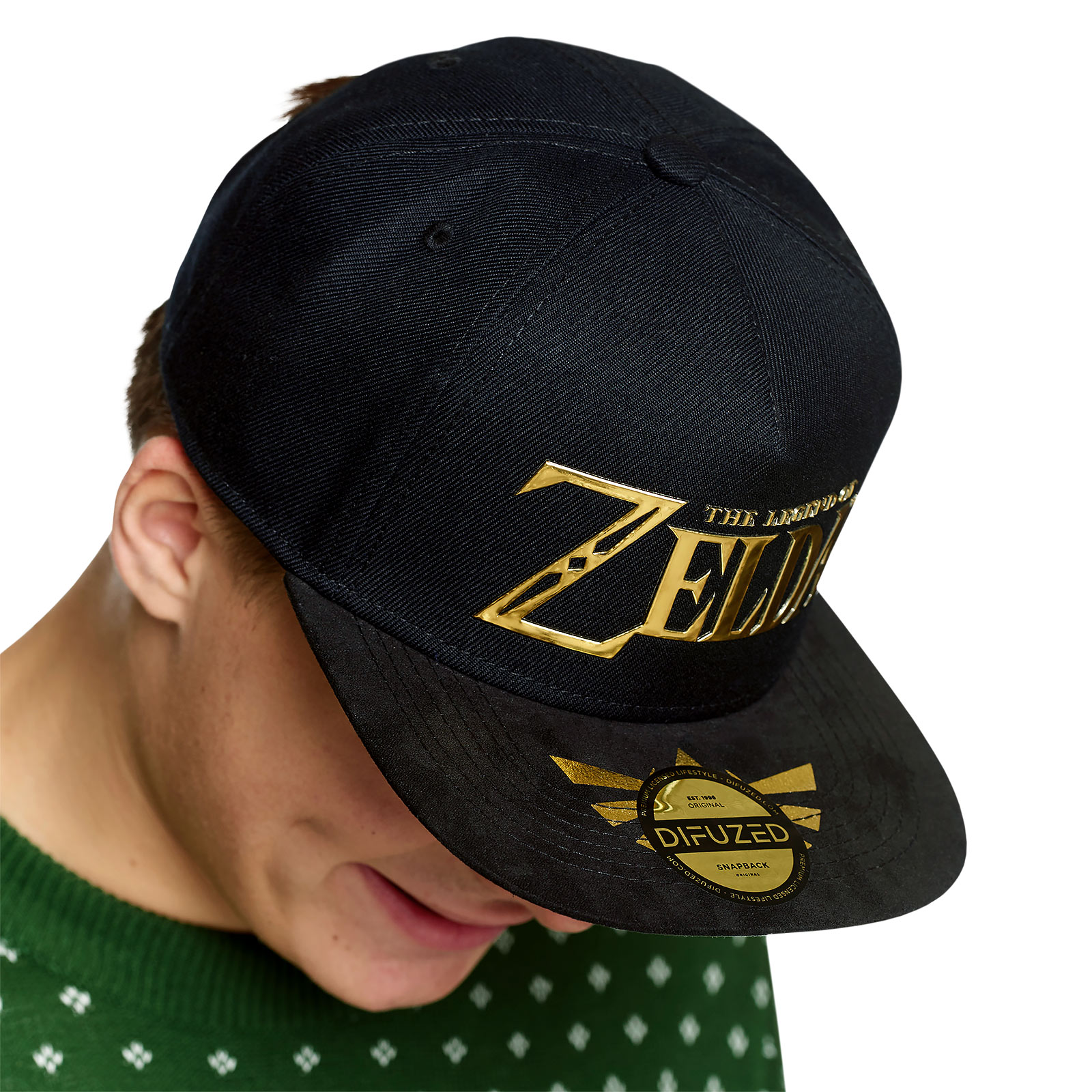 Zelda - Gouden Logo Snapback Cap zwart
