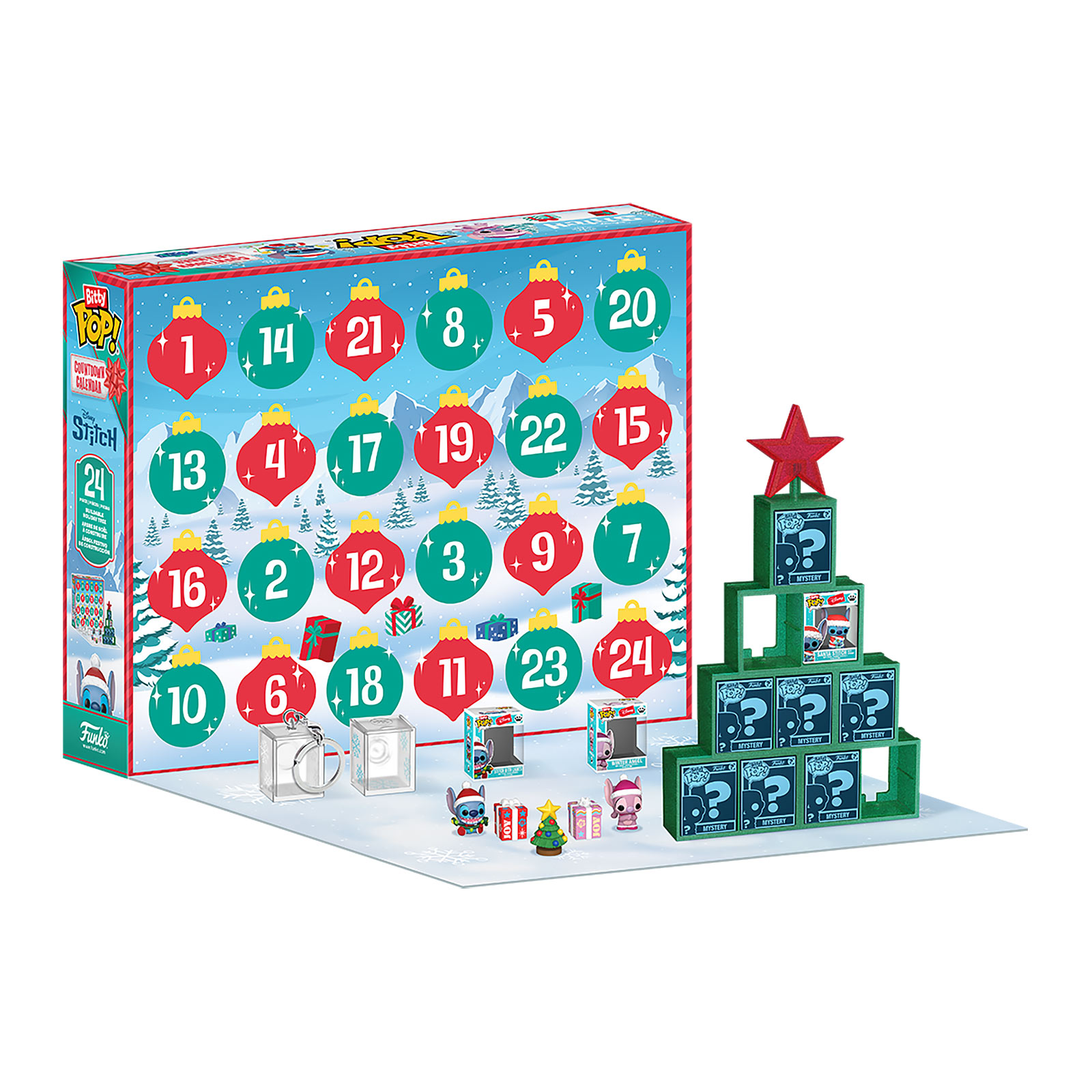 Stitch Holiday Bitty Pop Funko Adventskalender - Lilo & Stitch