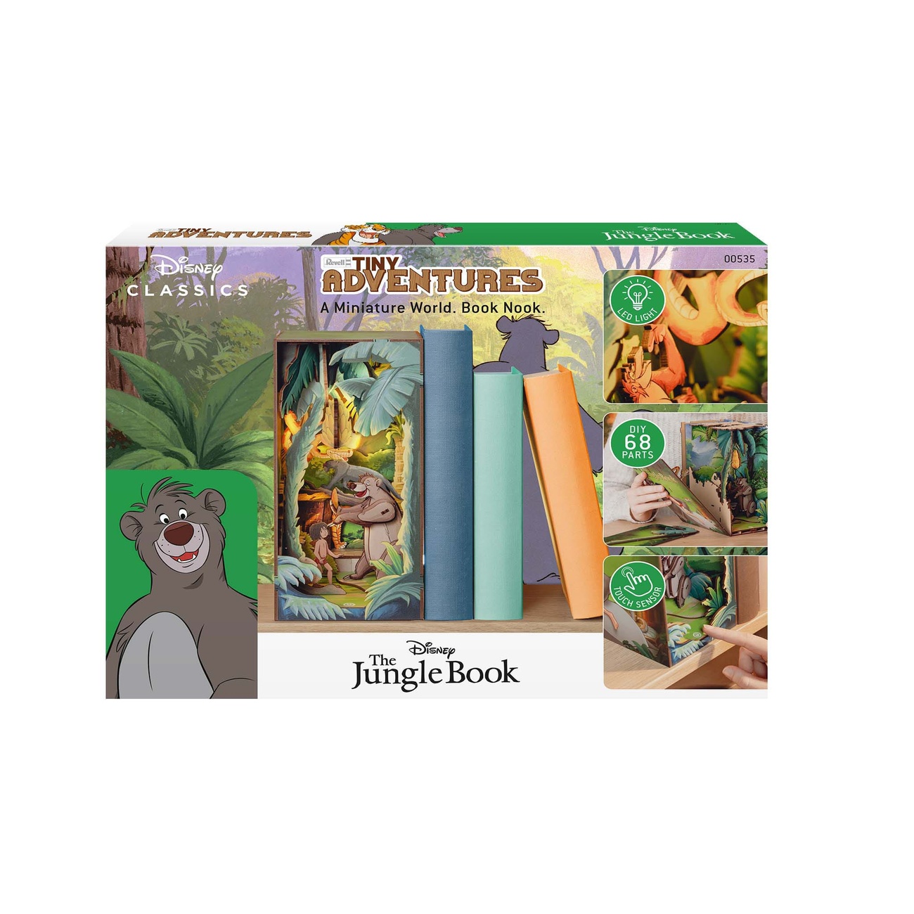 Disney Tiny Adventures Book Nook Mini diorama El libro de la selva 23 cm