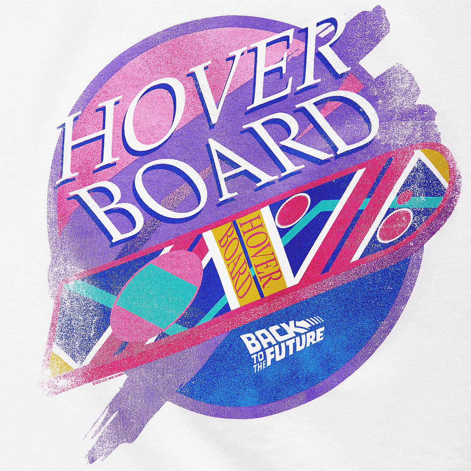 Back to the Future - Hover Board T-Shirt white