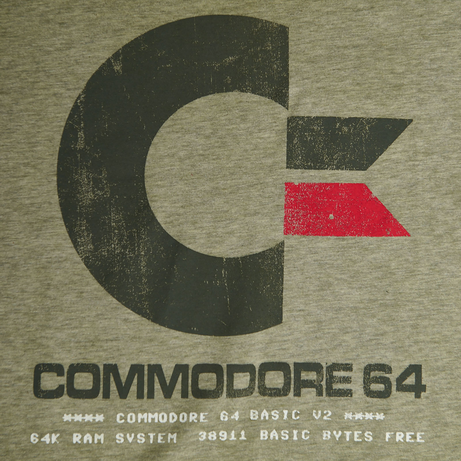 Commodore 64 - T-shirt Logo Vintage Olive