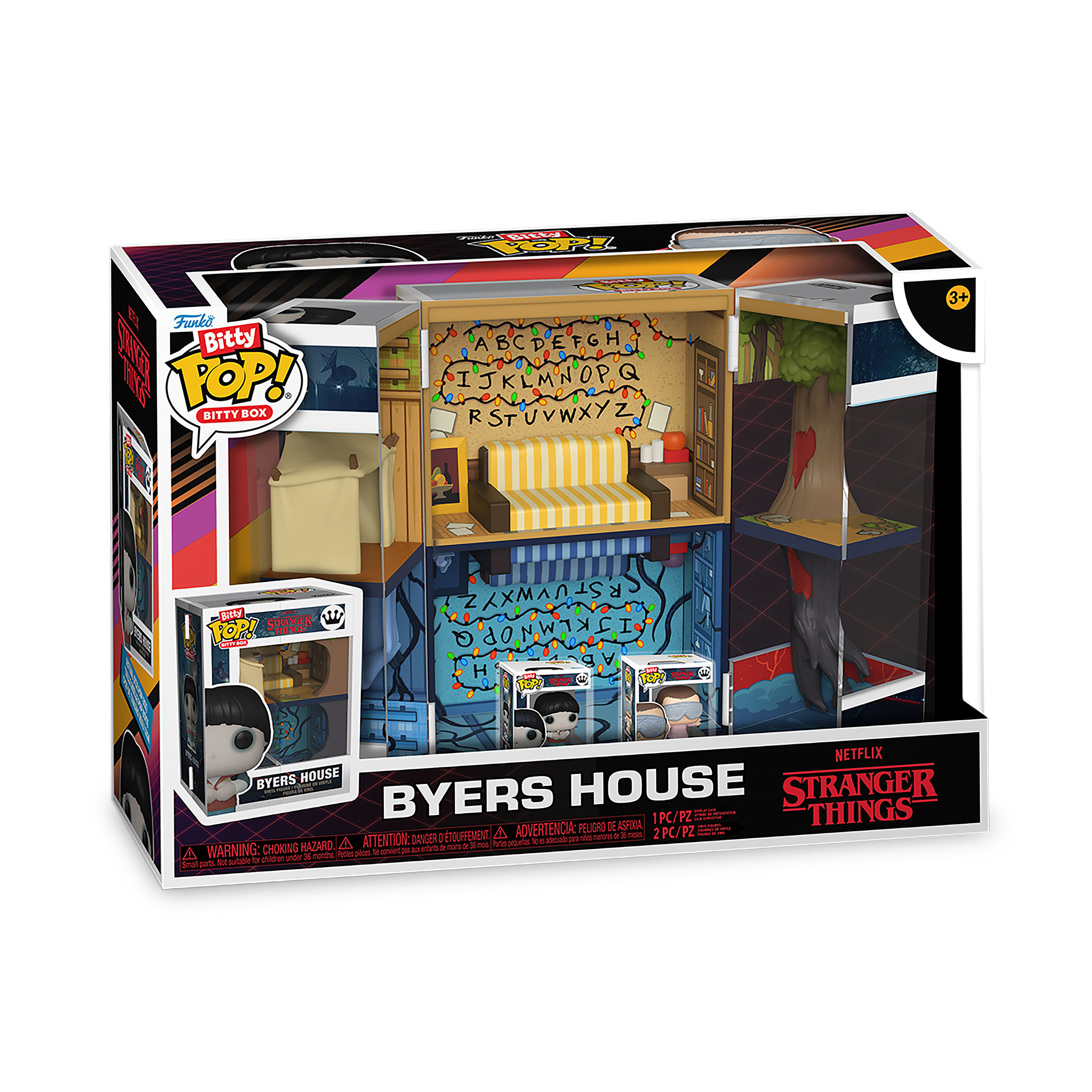 Stranger Things - Espositore Funko Bitty Pop Casa dei Byers con 2 Figure