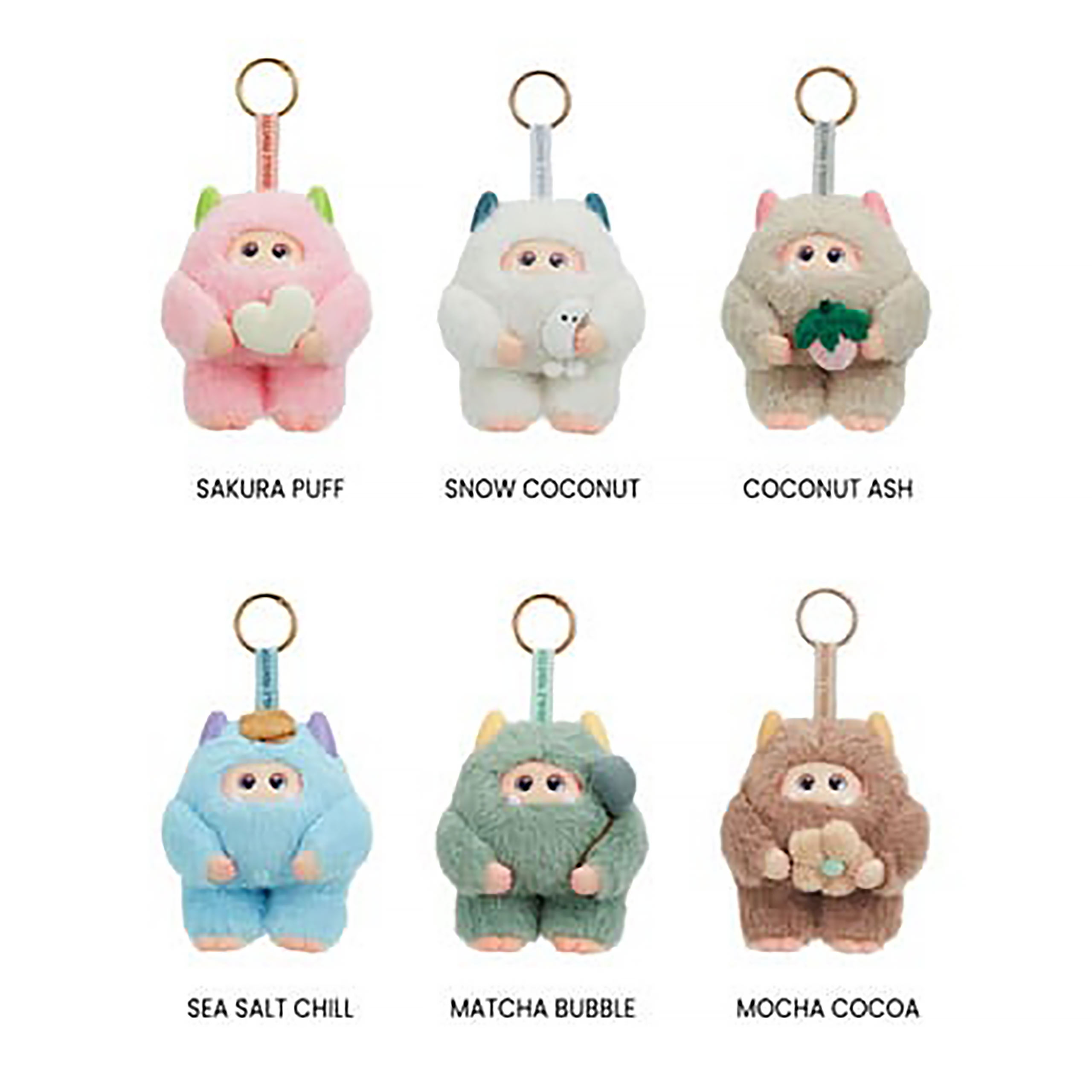 Giggle Monster - Marshmallow Dreams Mystery pluche sleutelhanger