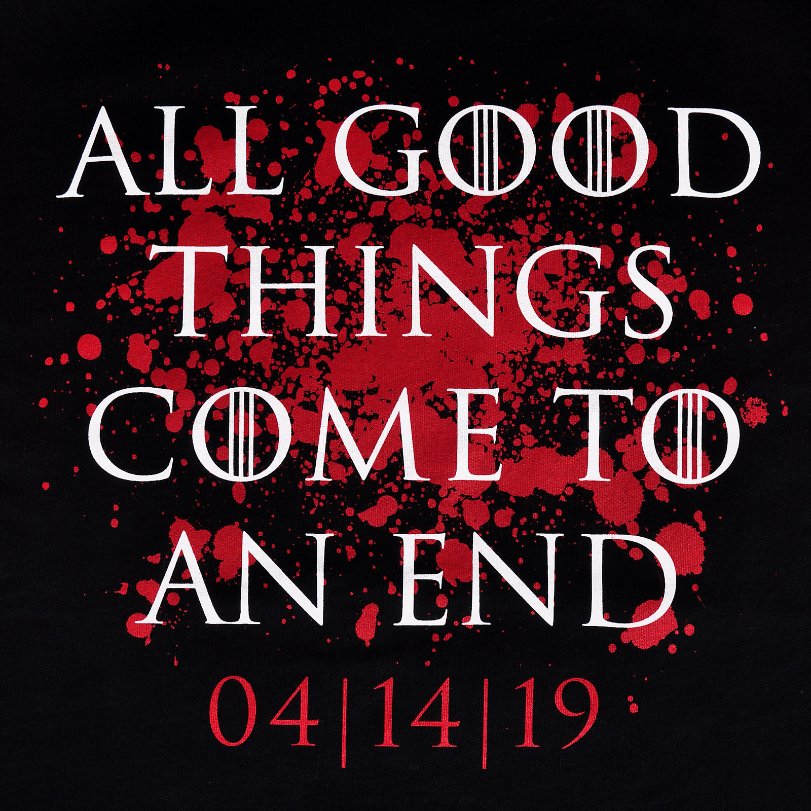 T-shirt 'Toutes les bonnes choses ont une fin' pour les fans de Game of Thrones